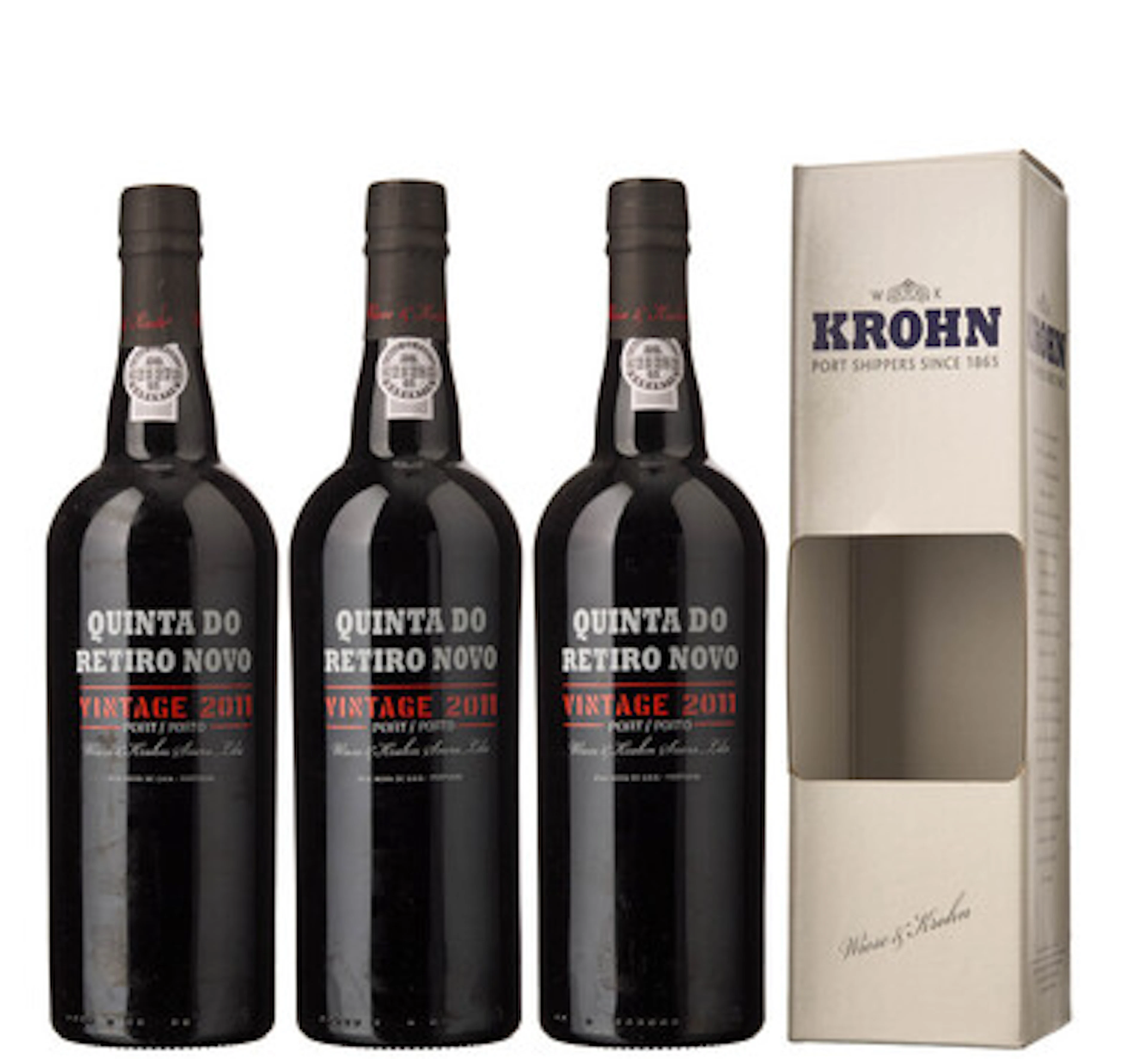 3 x Vintage Port Quinta do Retiro Novo 2011, Wiese & Krohn Sucrs (OCB)