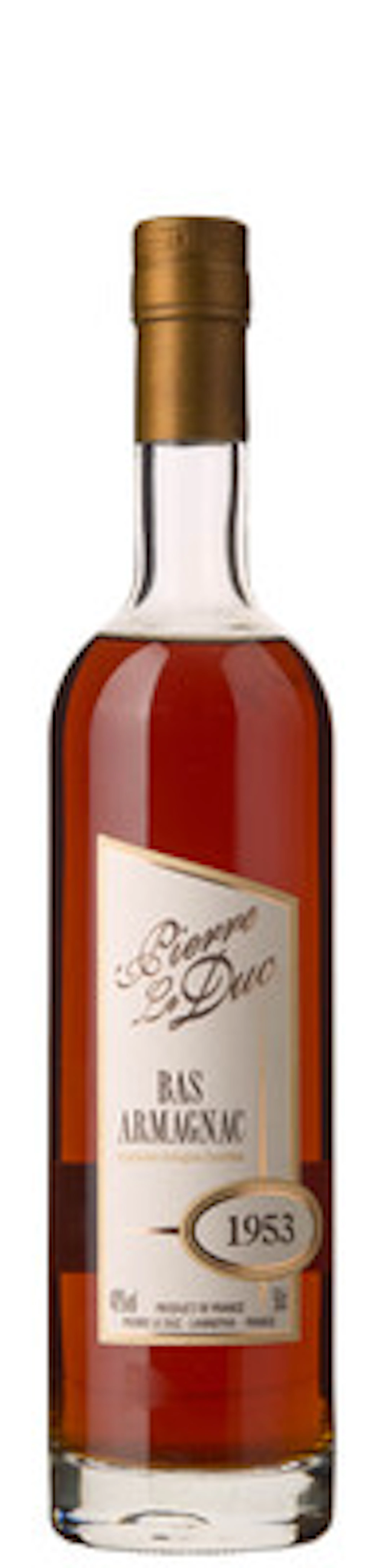 1 x 0,5 l Pierre Le Duc Bas Armagnac 1953