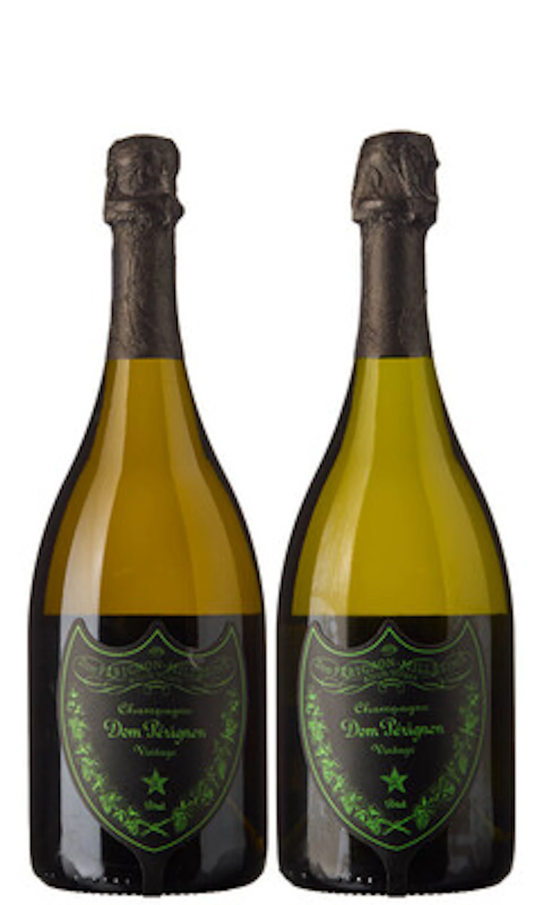 2 x Champagne Dom Perignon Luminous Label Vintage Brut 2015, Dom Perignon