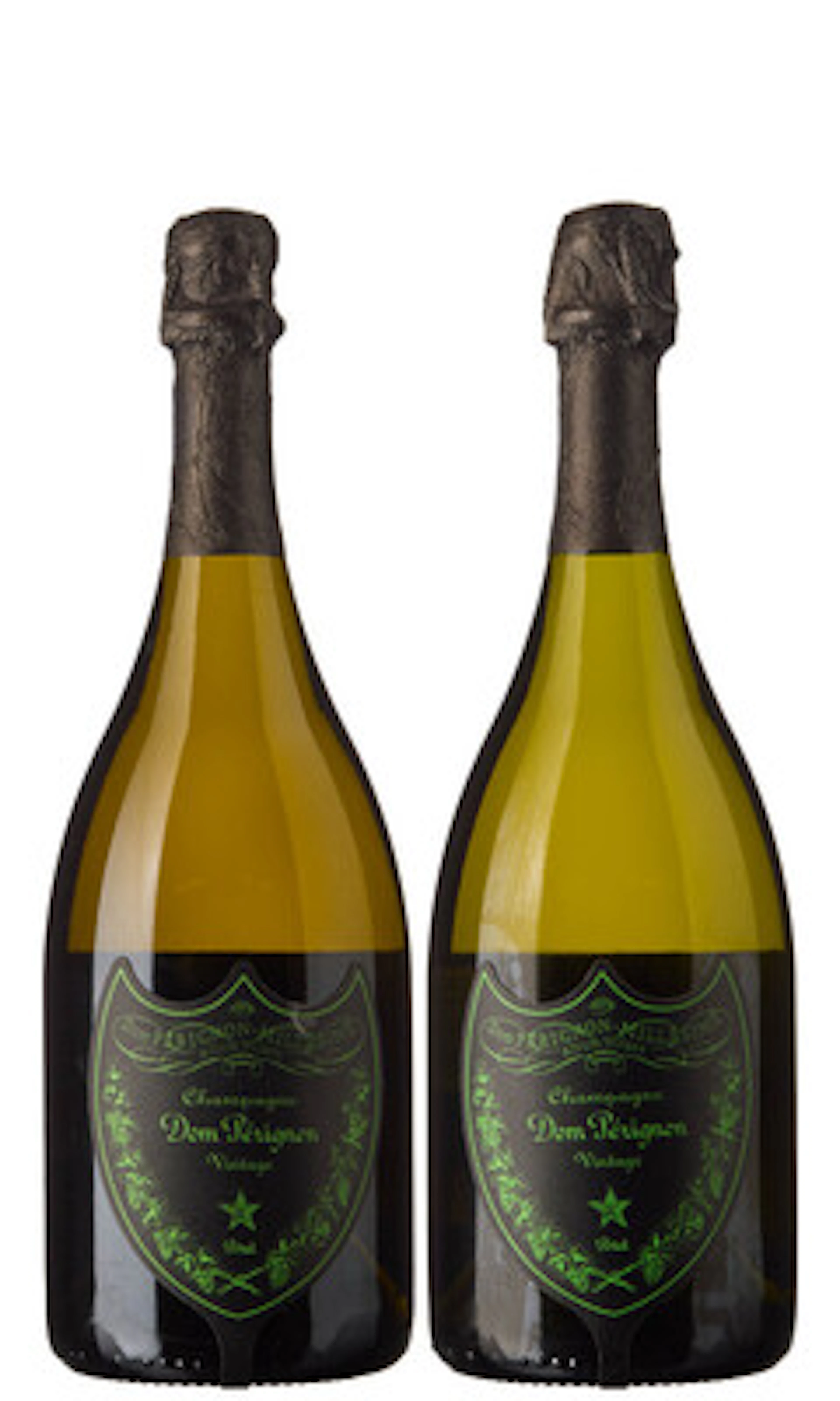 2 x Champagne Dom Perignon Luminous Label Vintage Brut 2015, Dom Perignon