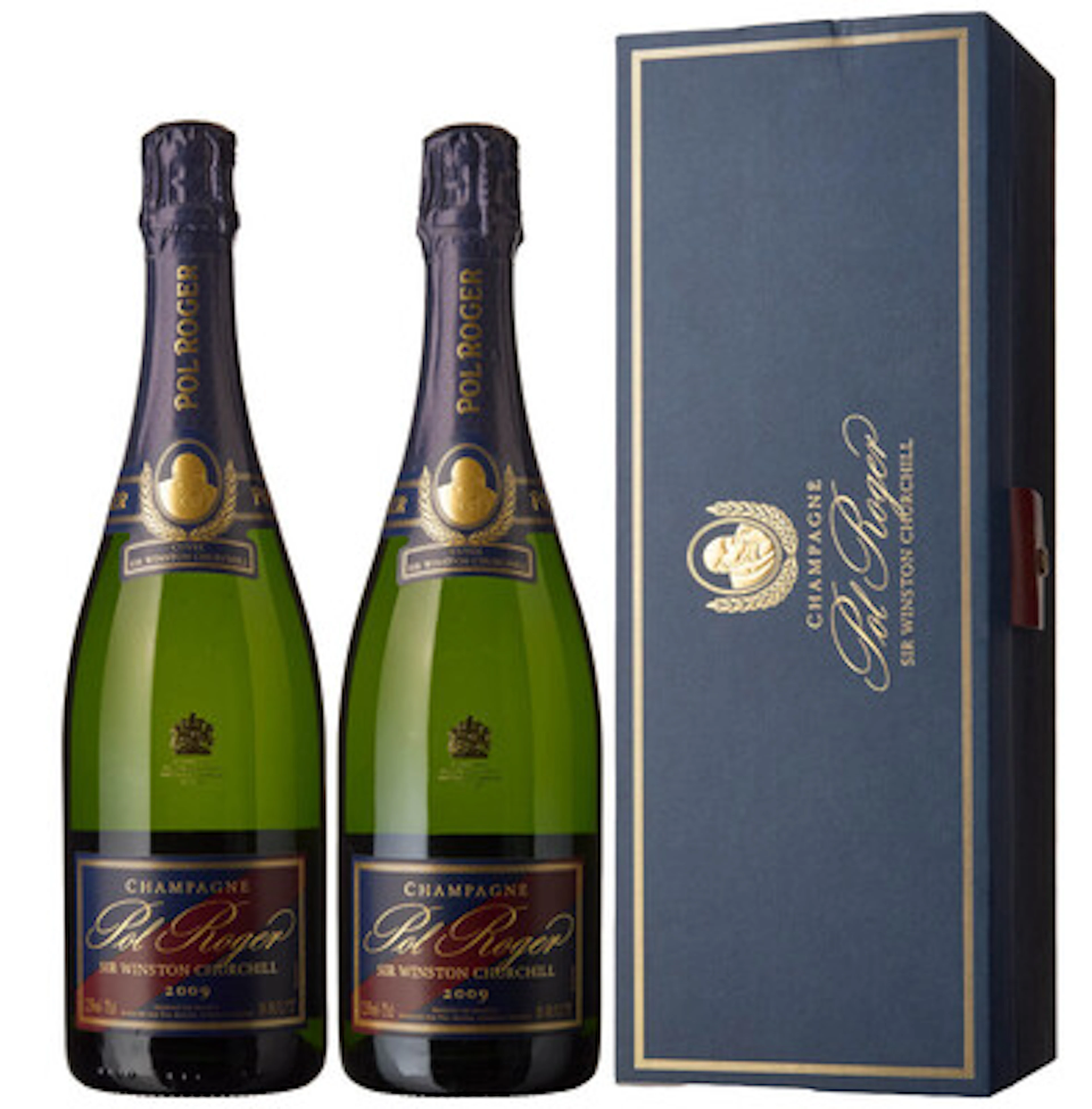 2 x Champagne Sir Winston Churchill Brut 2009, Pol Roger (OCB)