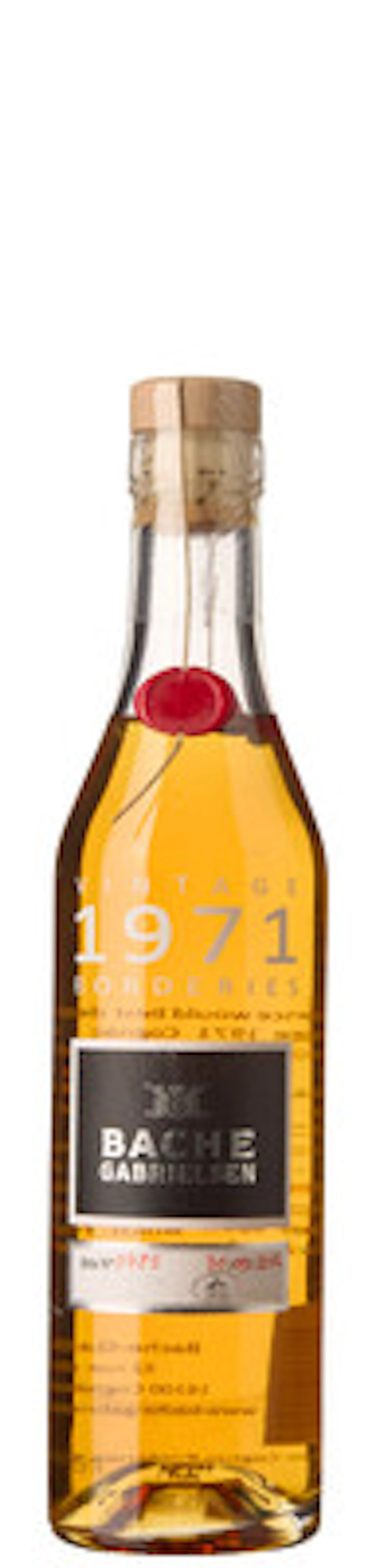 1 x 0,35 l Bache Gabrielsen Cognac Borderies Vintage 1971