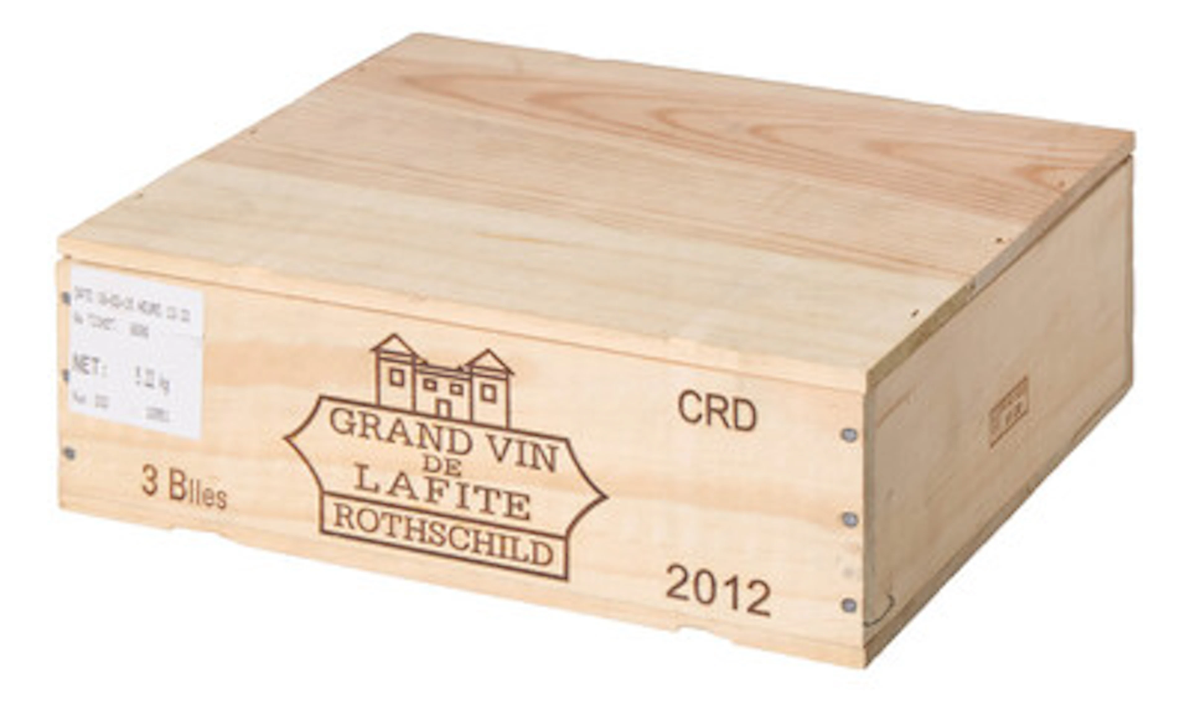 3 x Chateau Lafite Rothschild 2012 (OWC)