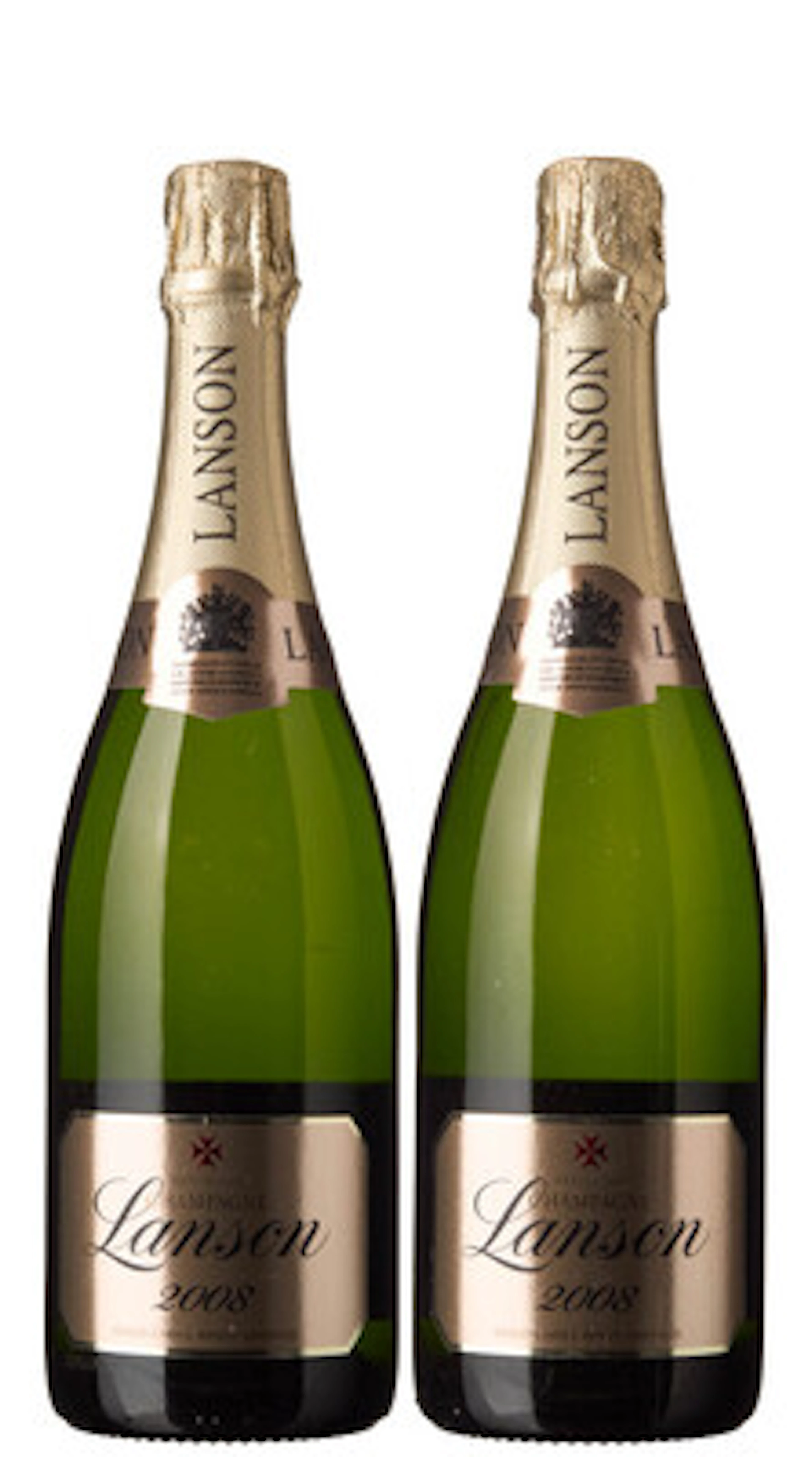 2 x Champagne Gold Label Brut Vintage 2008, Lanson