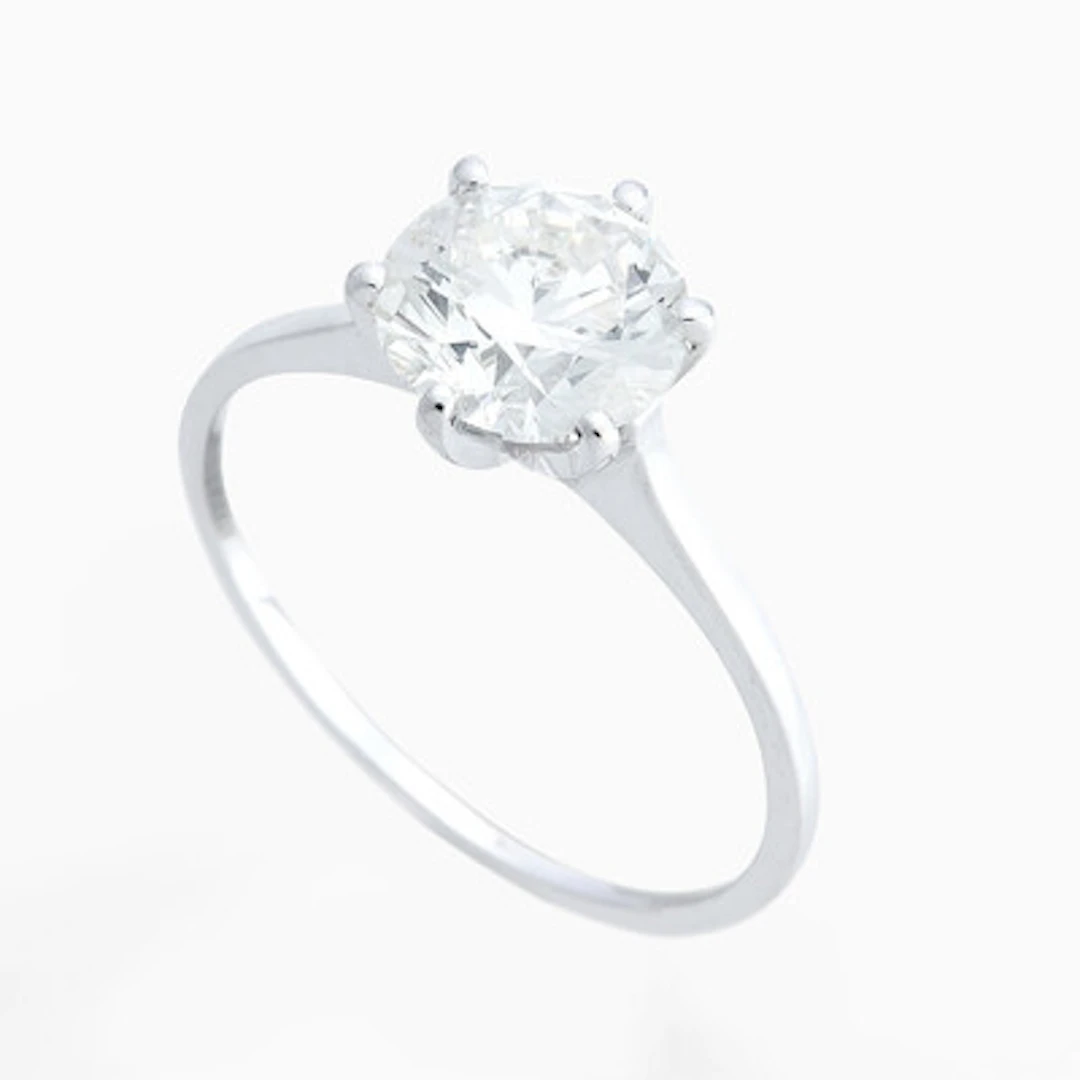 Ring med en diamant