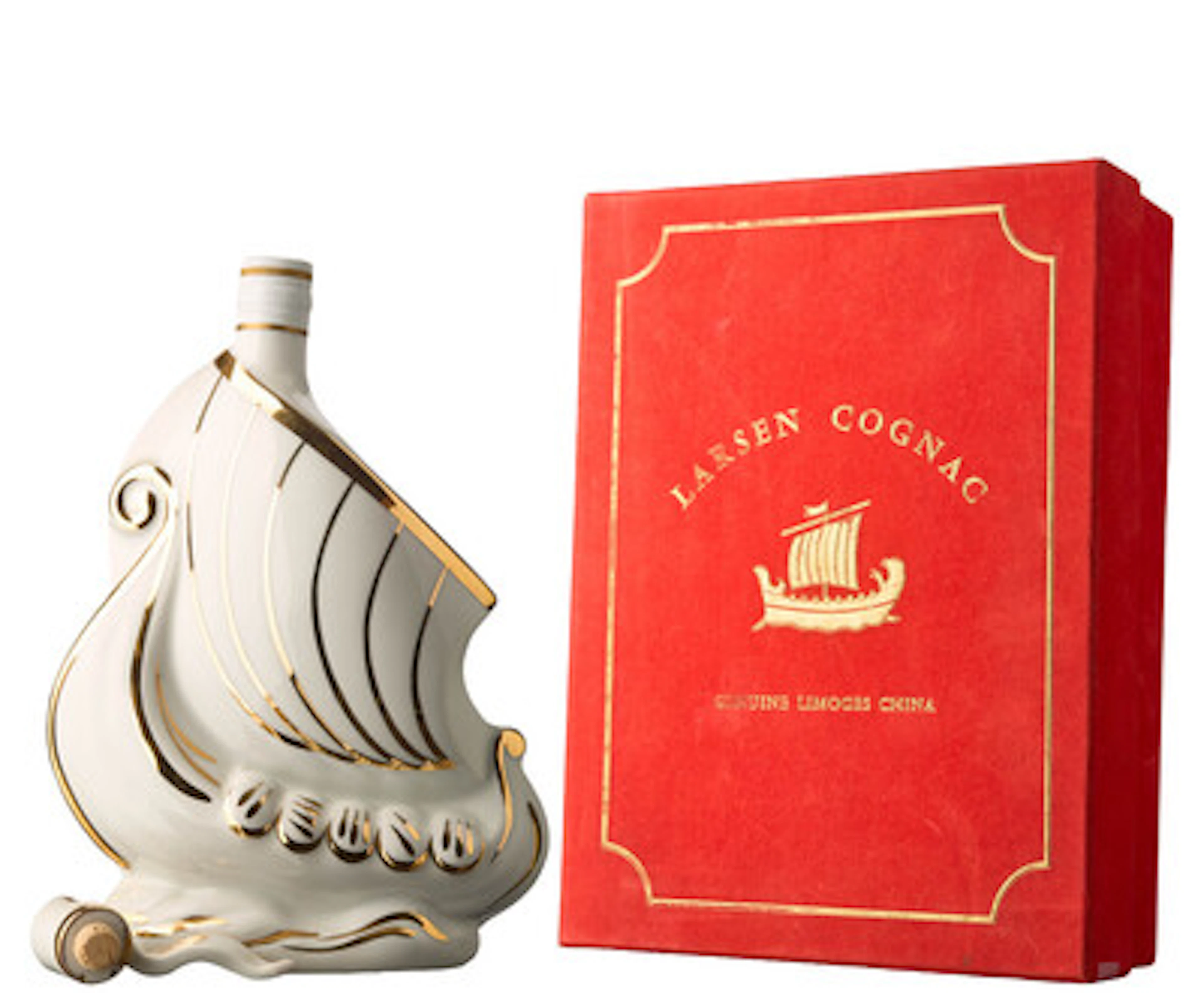 1 x Larsen Cognac Fine Champagne Viking Ship (OB)
