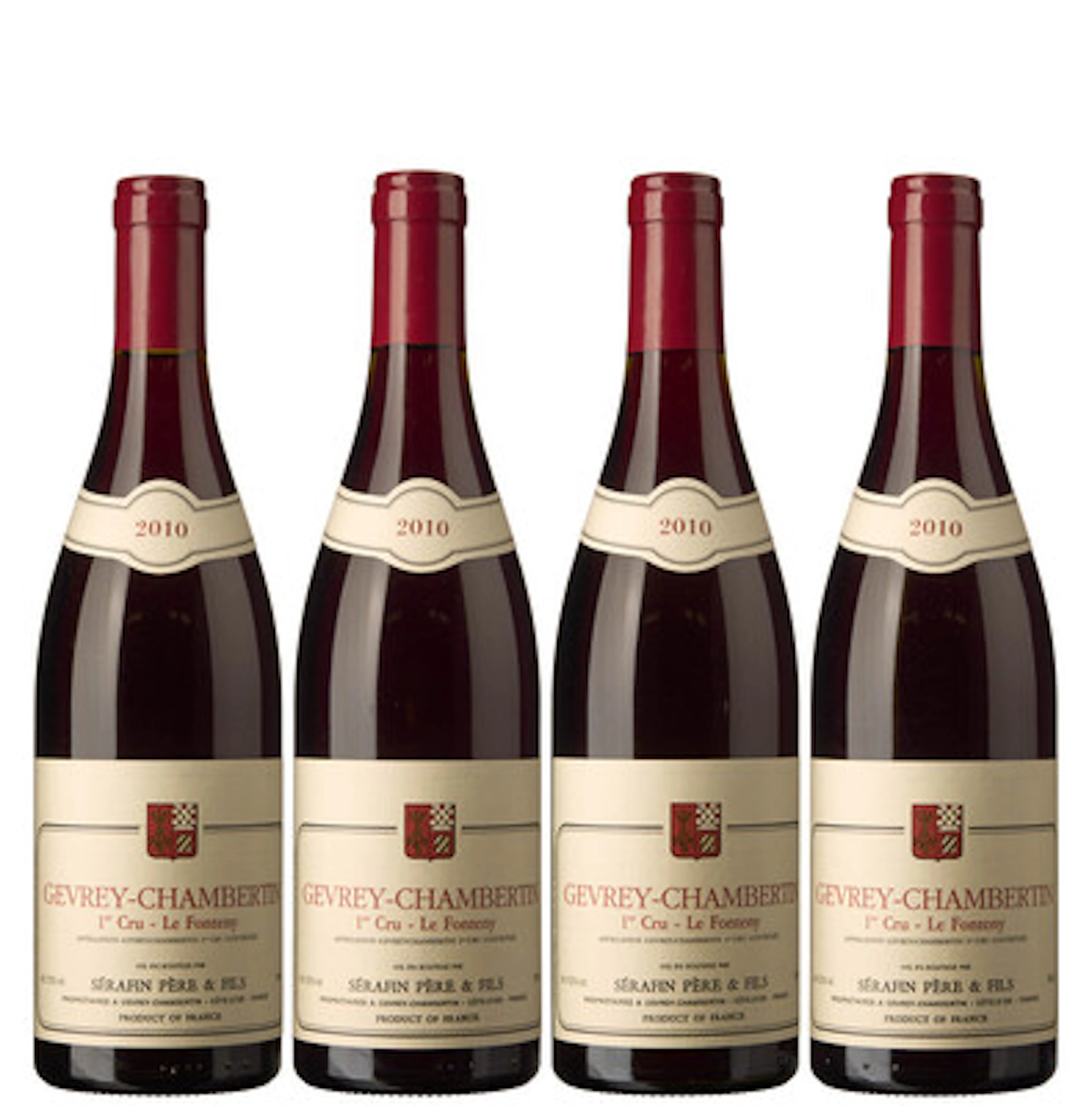 4 x Gevrey-Chambertin 1er Cru Le Fonteny 2010, Serafin Pere & Fils
