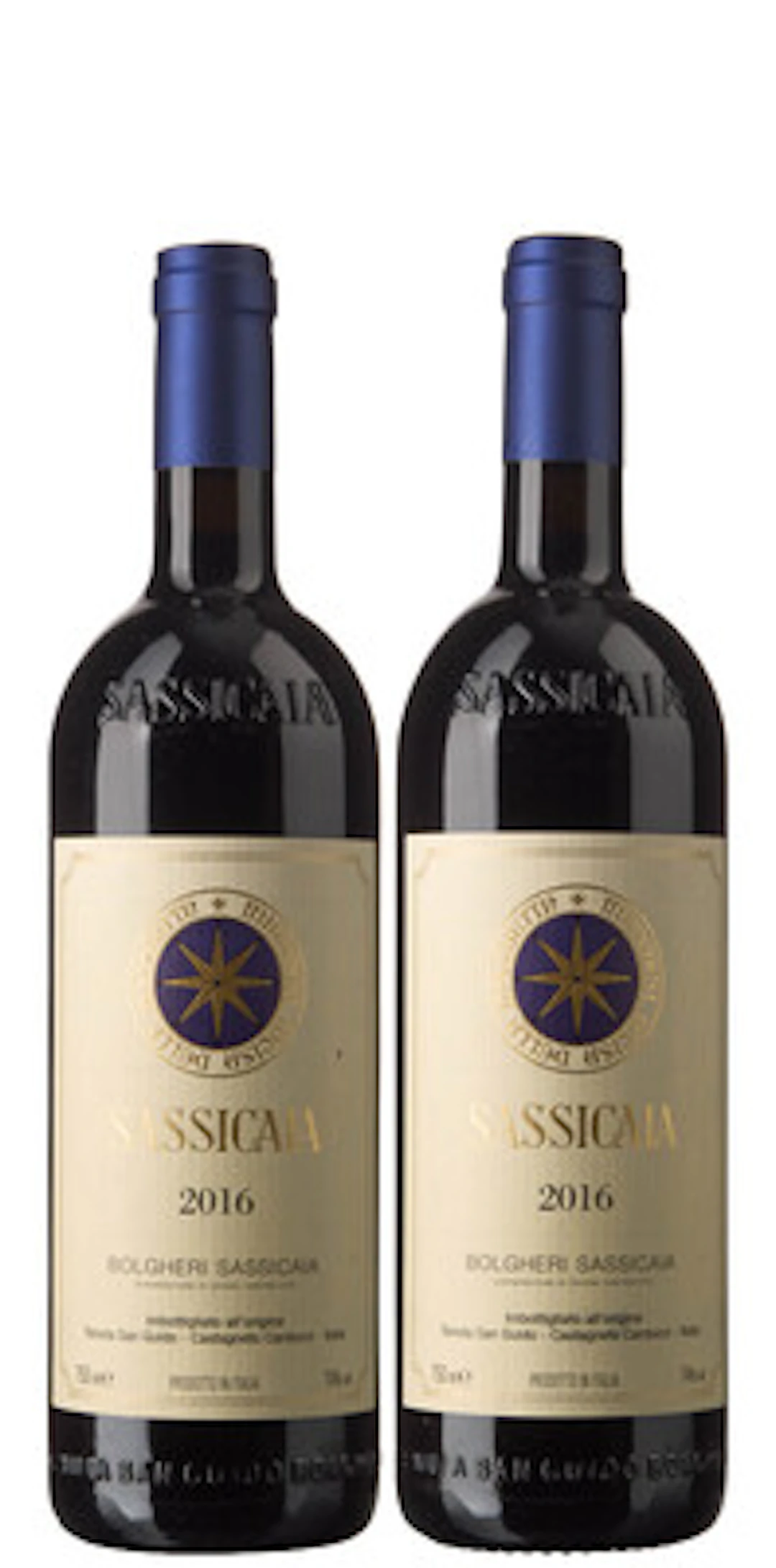 2 x Sassicaia 2016, Tenuta San Guido
