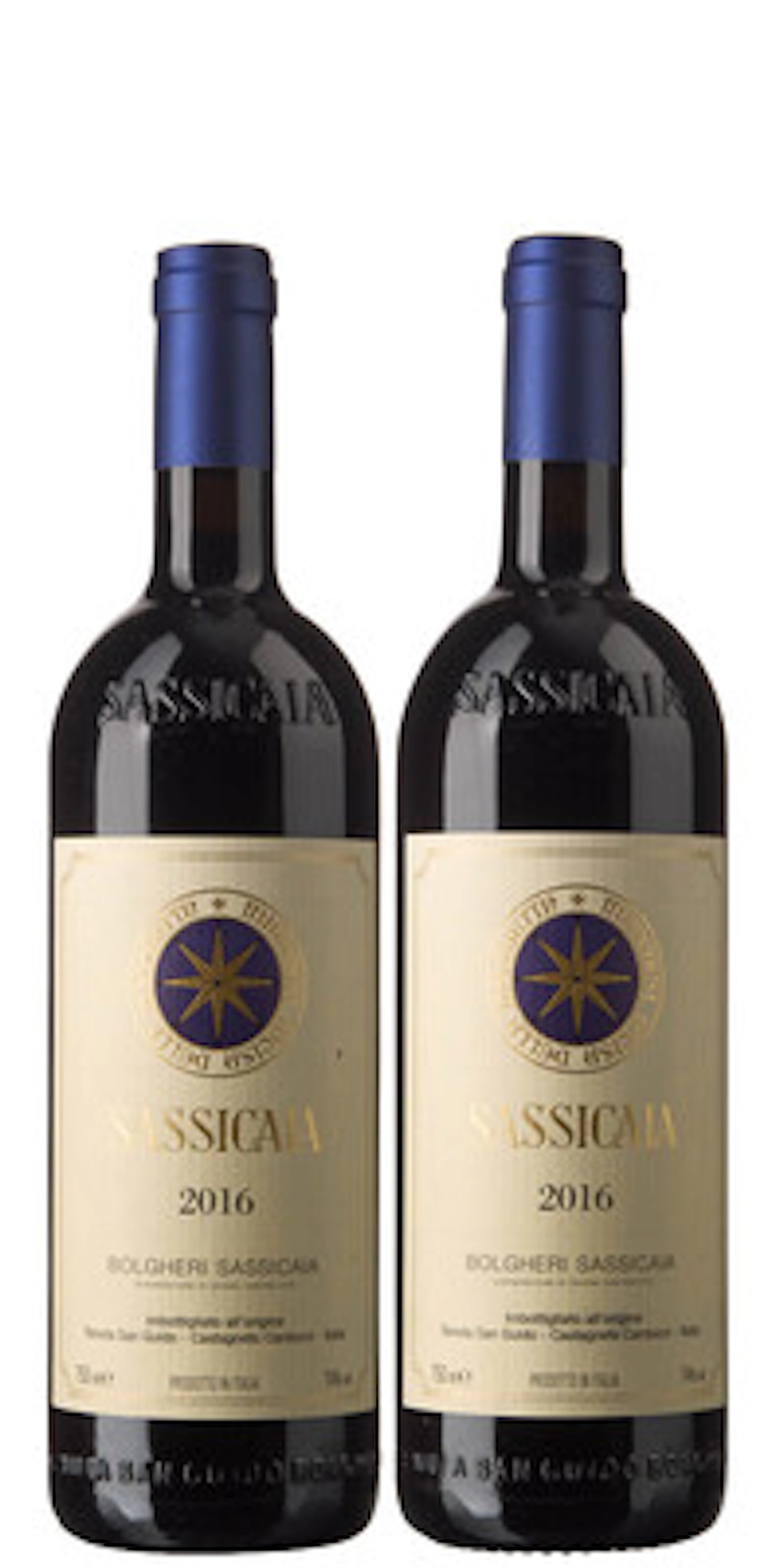 2 x Sassicaia 2016, Tenuta San Guido