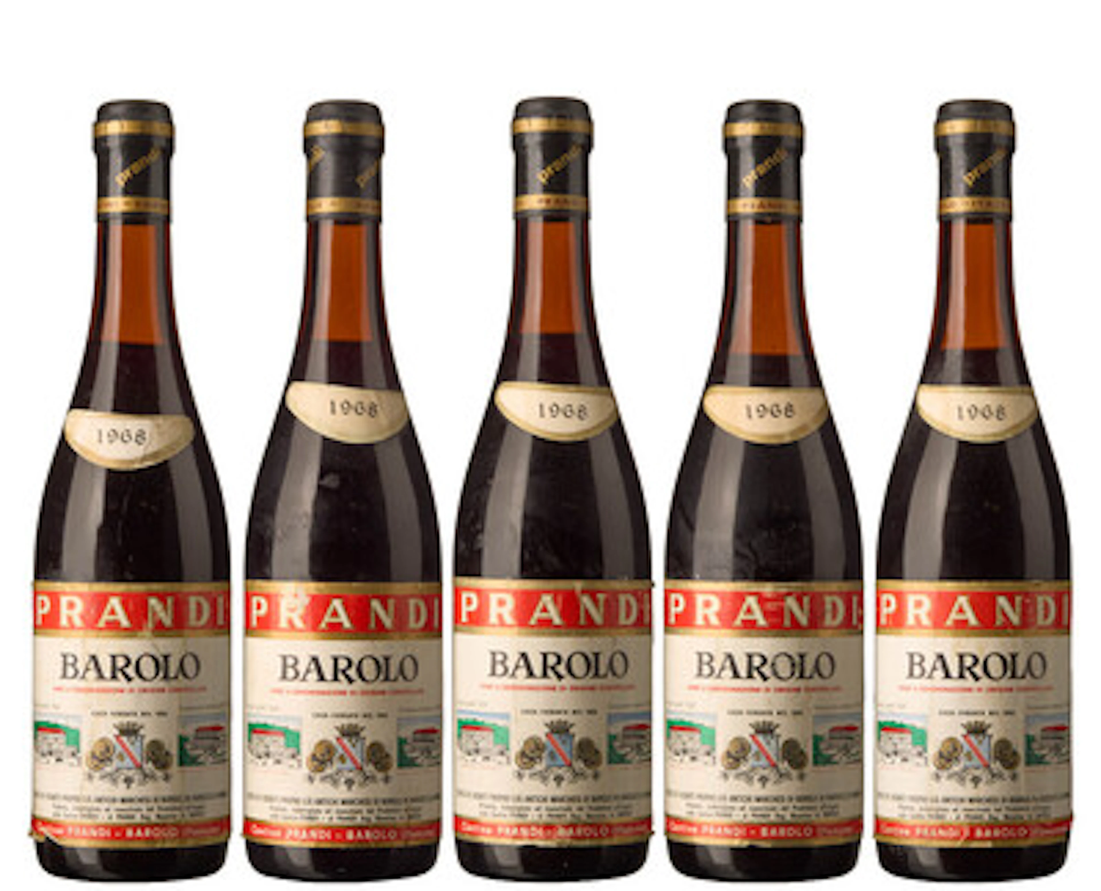 5 x Barolo 1968, Prandi