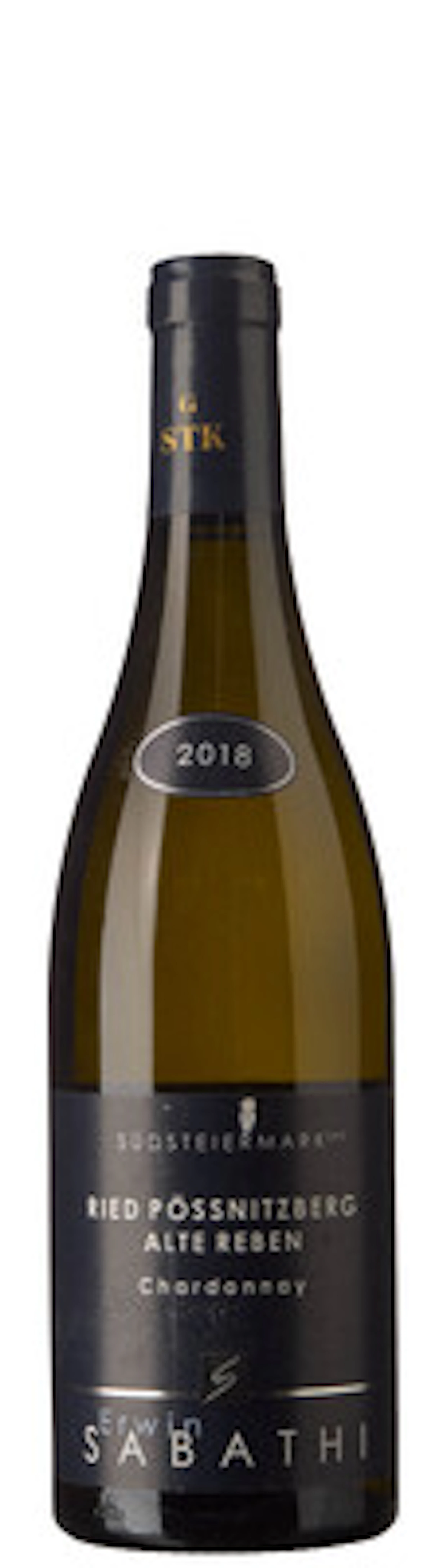 1 x Südsteiermark Ried Pössnitzberg Alte Reben Chardonnay 2018, Erwin Sabathi