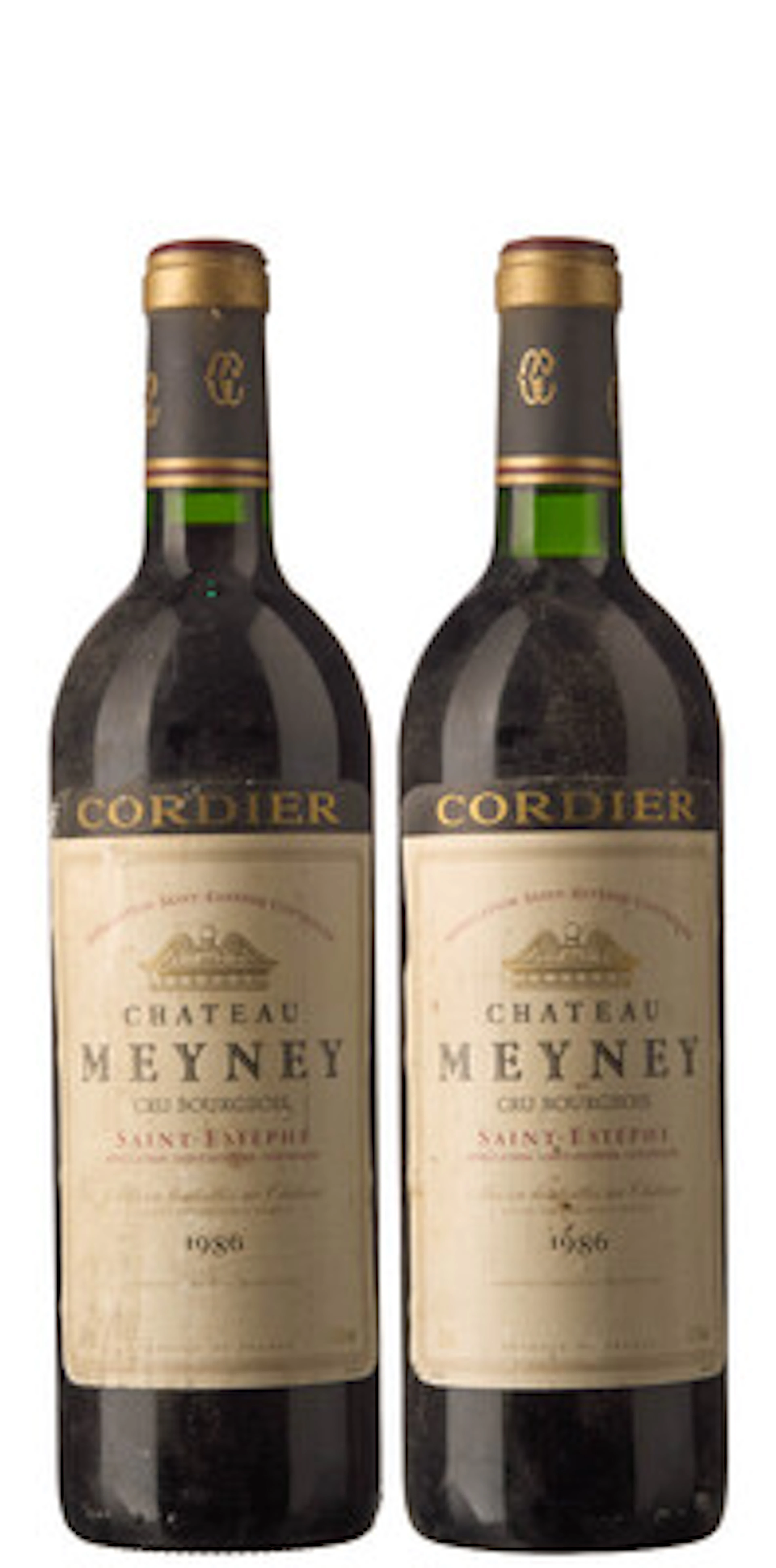 2 x Chateau Meyney 1986