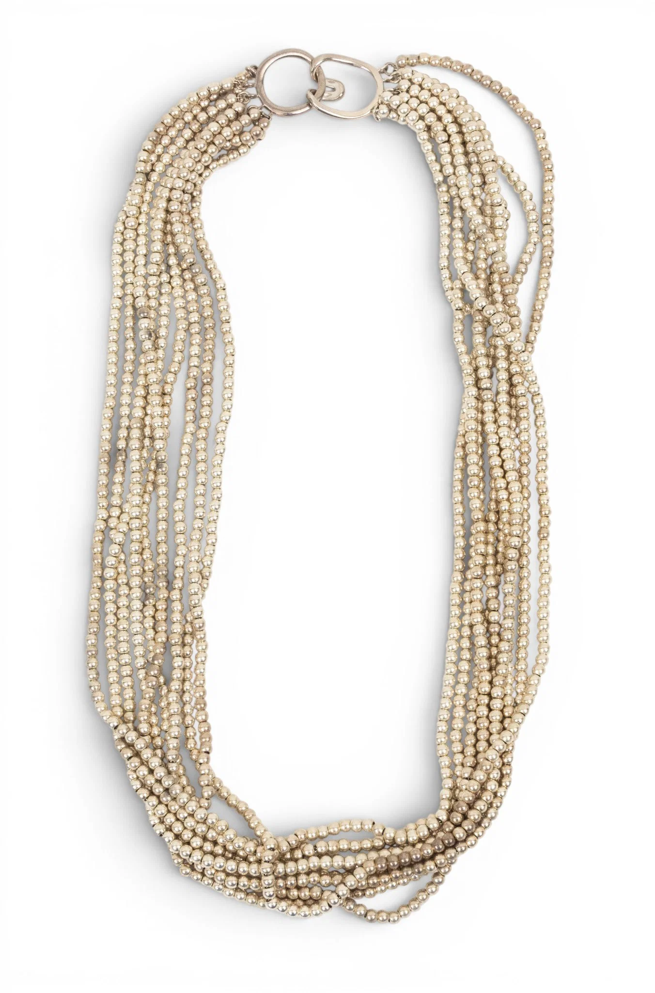 Tiffany & Co. (New York) Sterling Silver Multi-strand Beaded Torsade