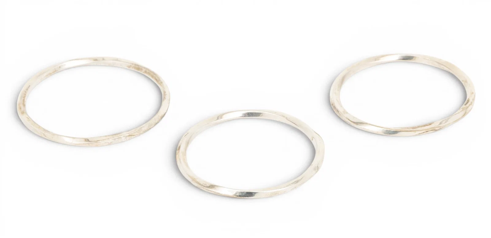 Tiffany & Co. (New York) Sterling Silver Knife Edge Twist Bracelets