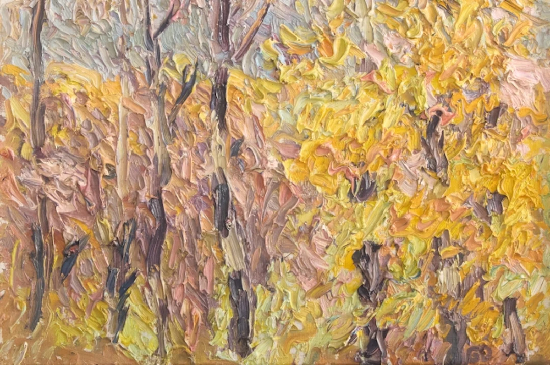 Olja på duk, "Varm höstdag", Gunnar Dahlstrand