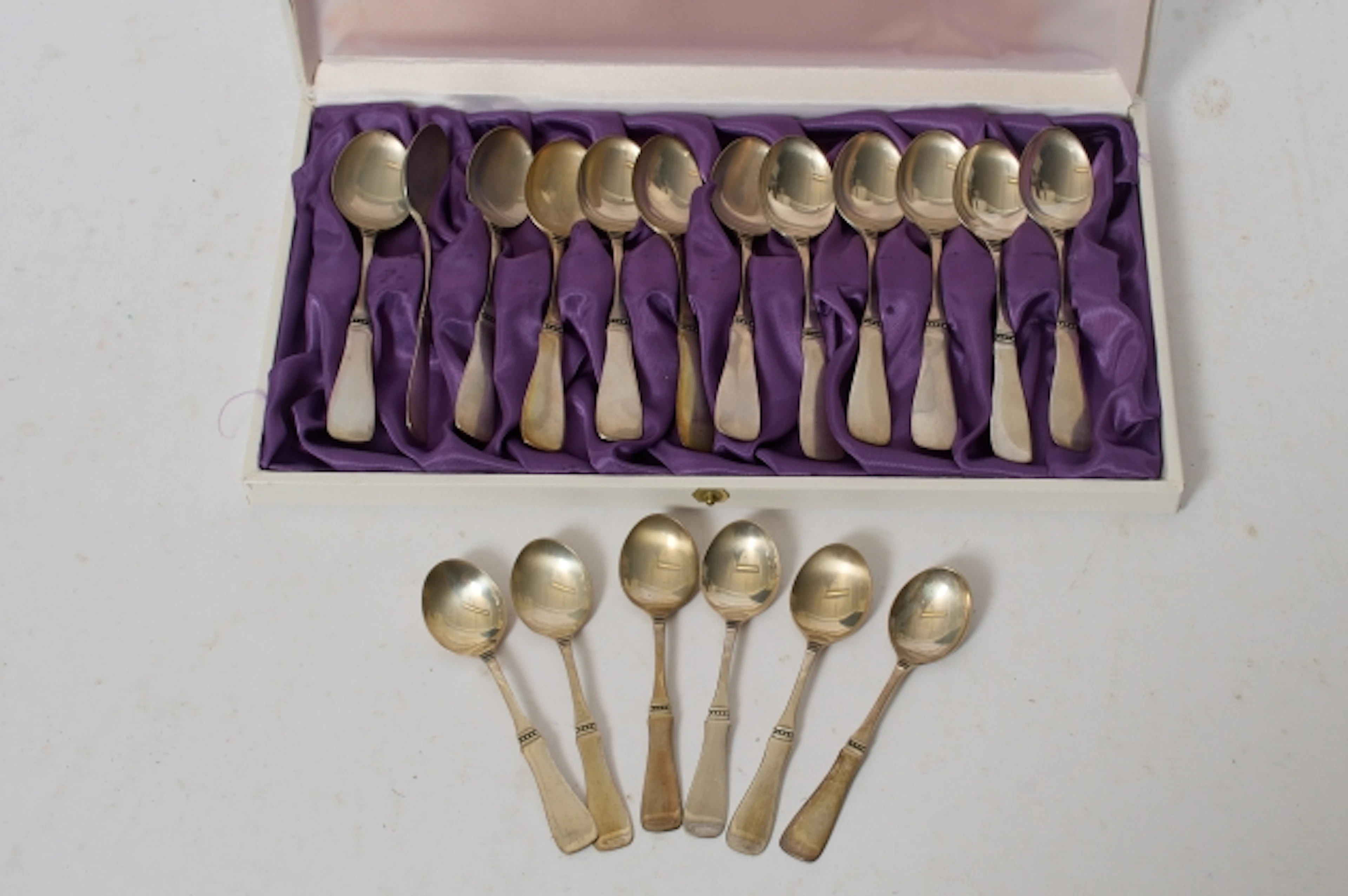 Kaffe- samt mockaskedar, silver