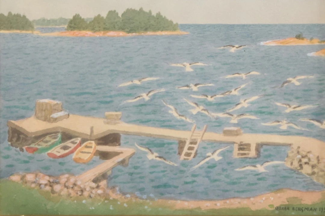 Akvarell, Oskar Bergman