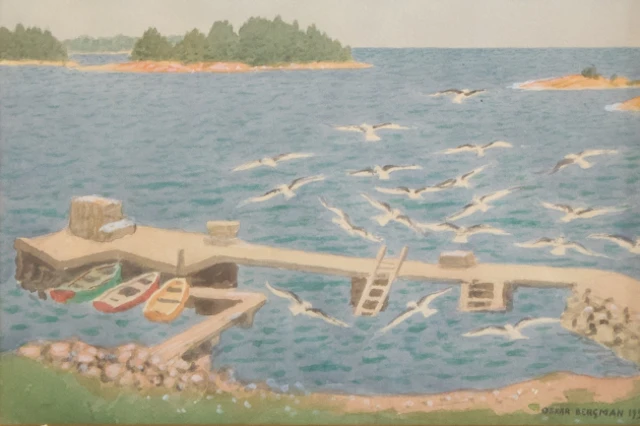 Akvarell, Oskar Bergman