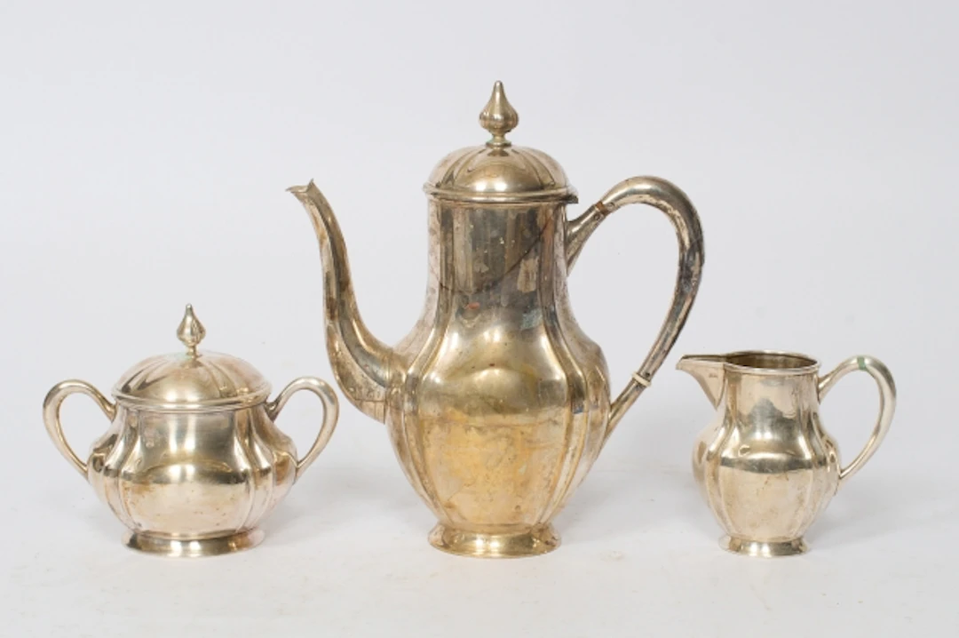 Kaffeservis, silver