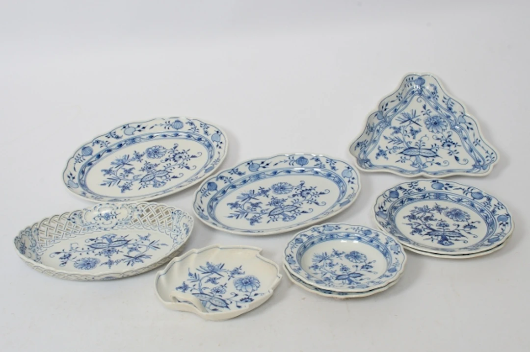 Porslin, "Lökmönstret", Meissen