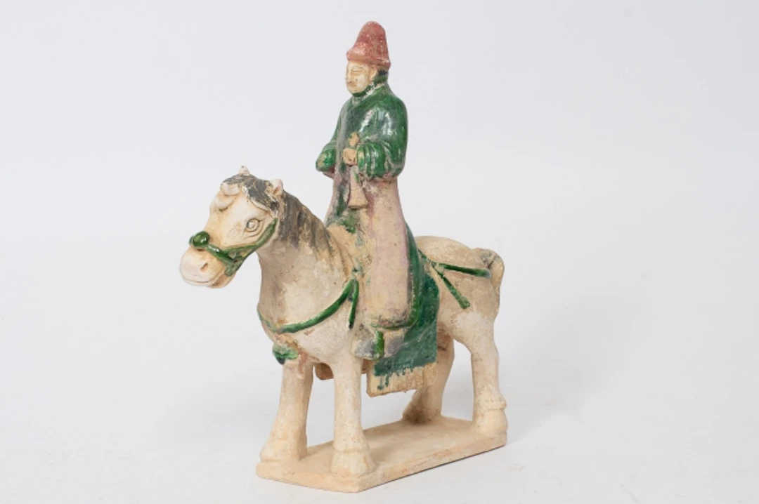 Musikant till häst, Kina, Ming (1368-1644)