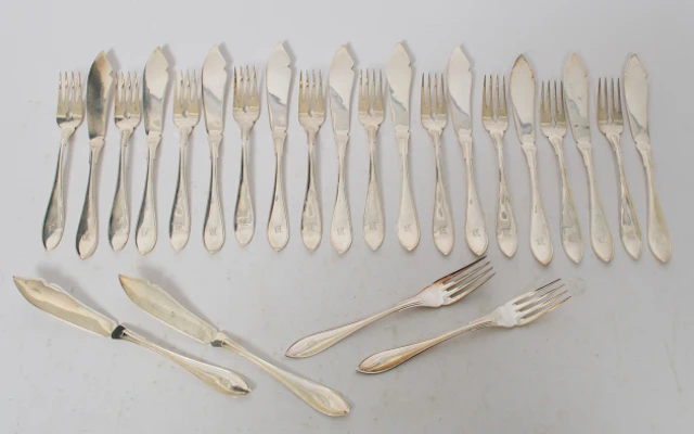 Fiskbestick, Silver