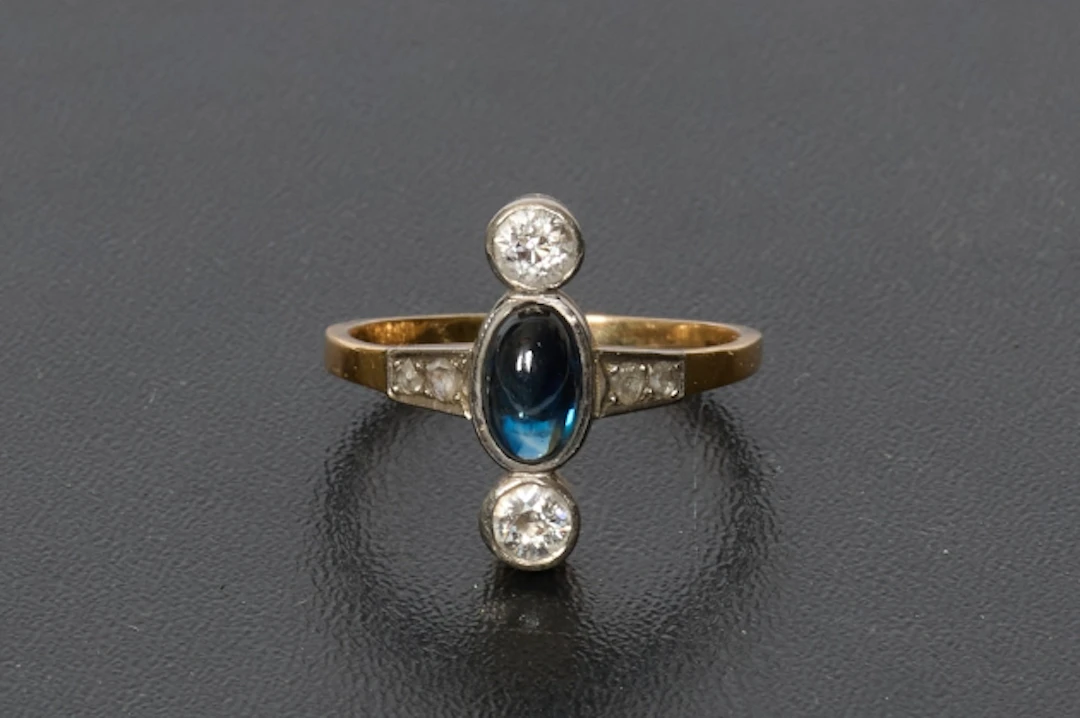 Diamantring, 18-k guld