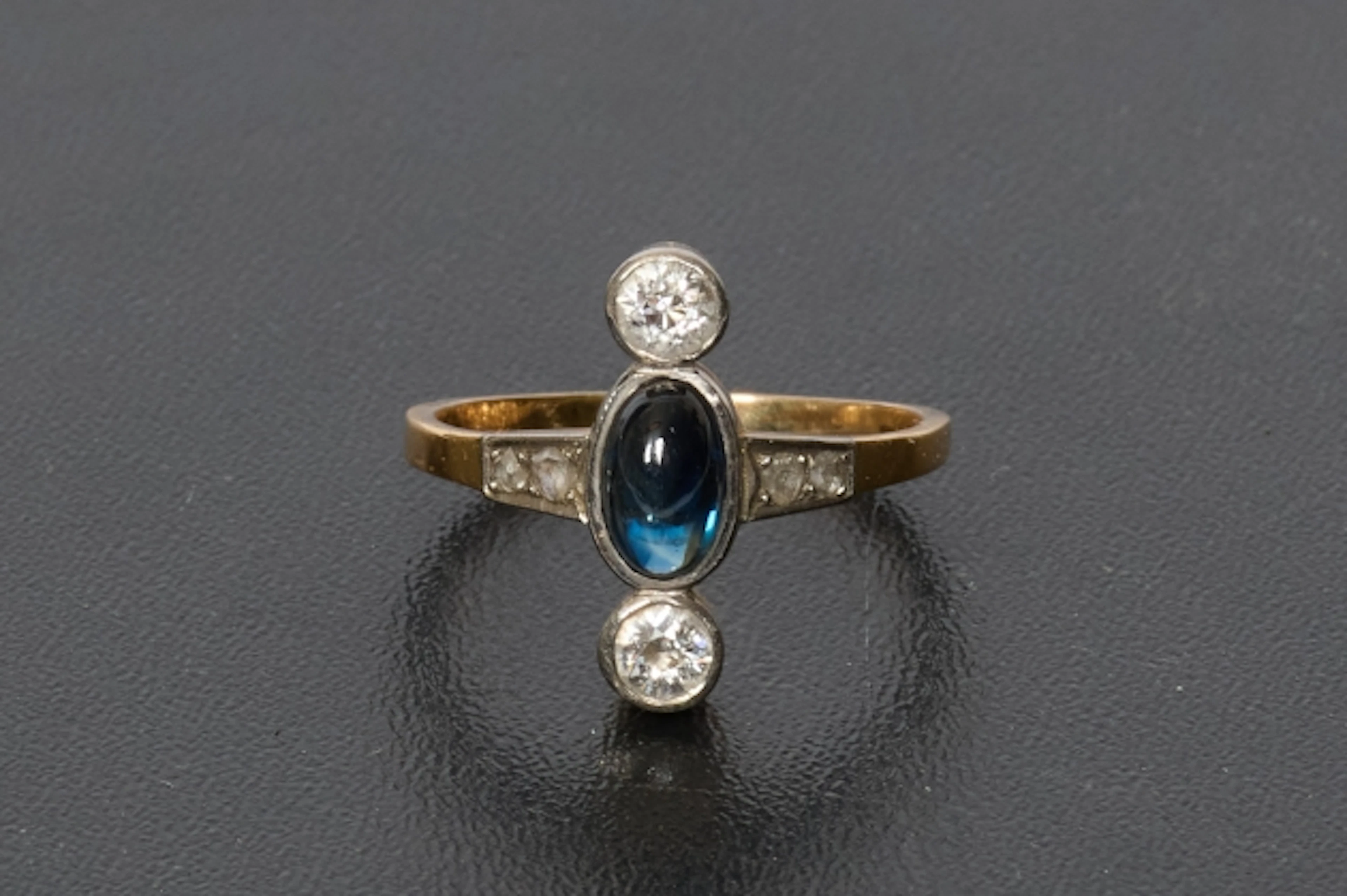 Diamantring, 18-k guld