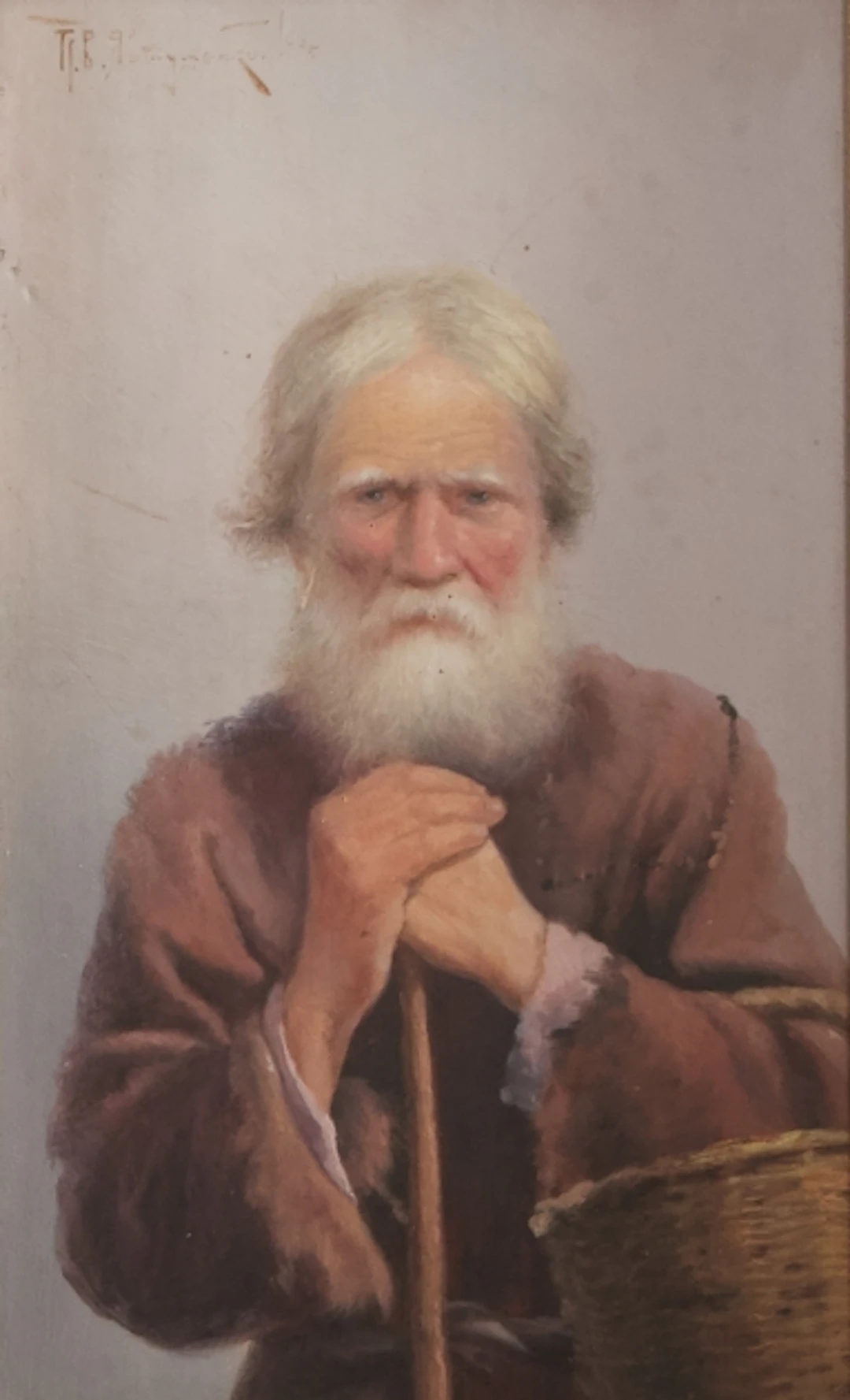 Olja på pannå, signerad "P.V. Yavtushenko"