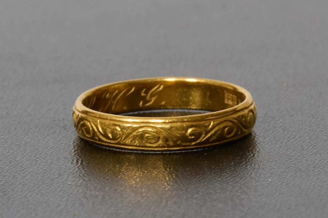 Ring, 23-karat guld