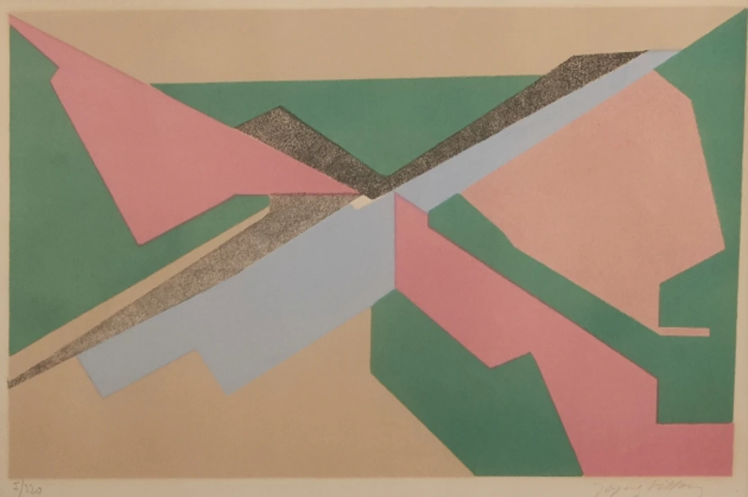 Färglitografi, "Coursier 1", Jacques Villon