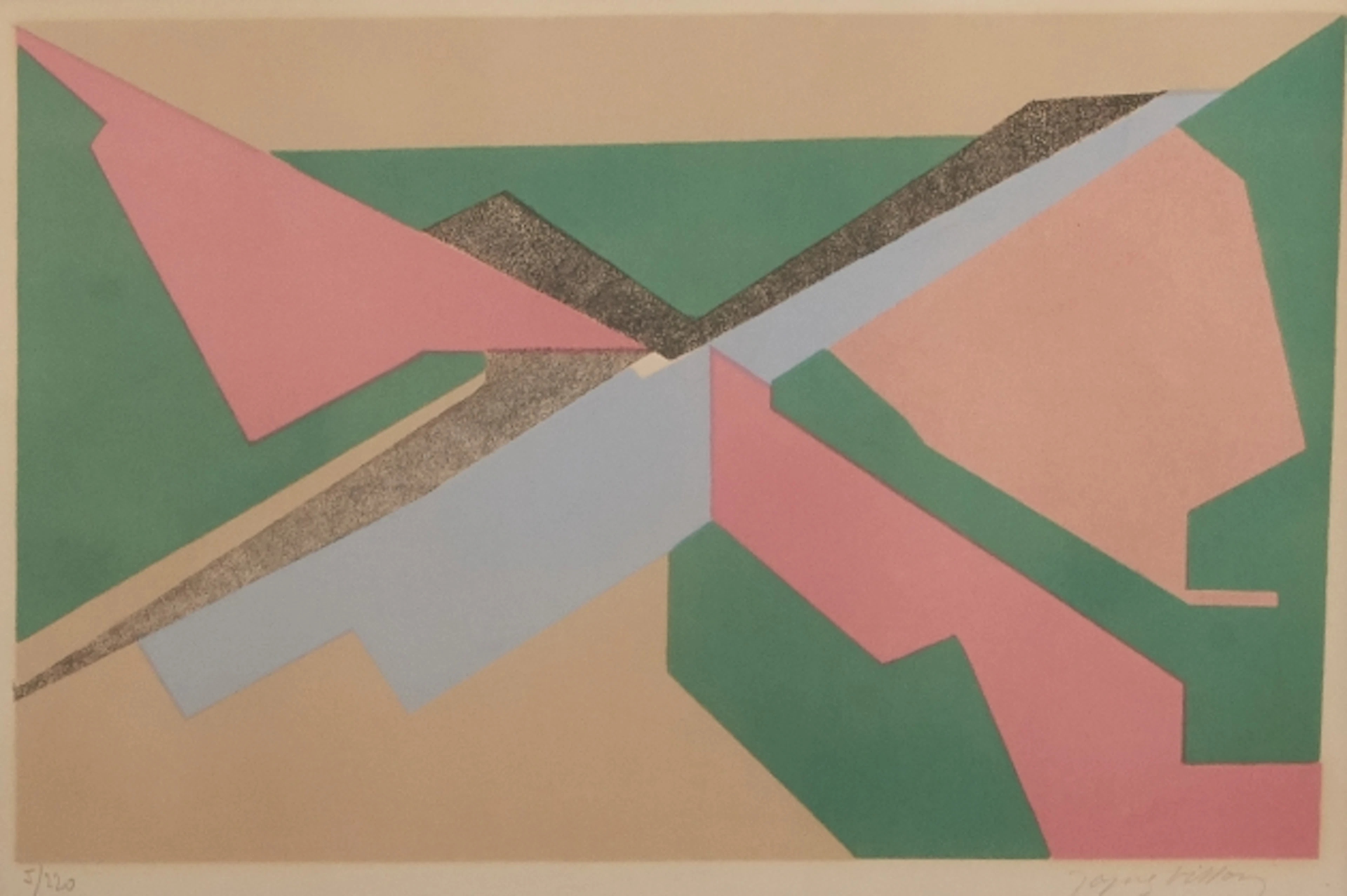 Färglitografi, "Coursier 1", Jacques Villon