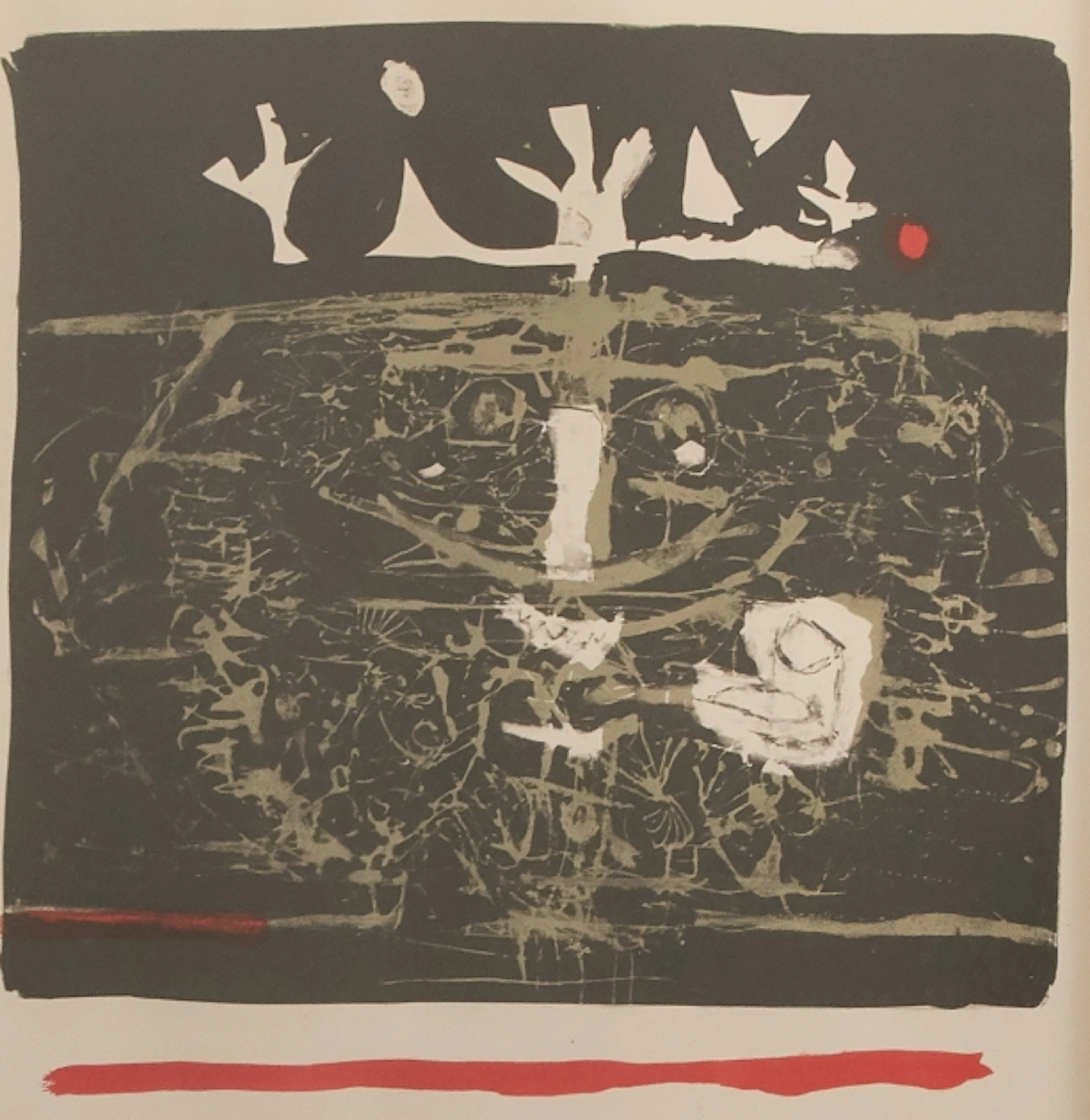 Litografi, "Roi Bande Rouge", Antonio Clavé