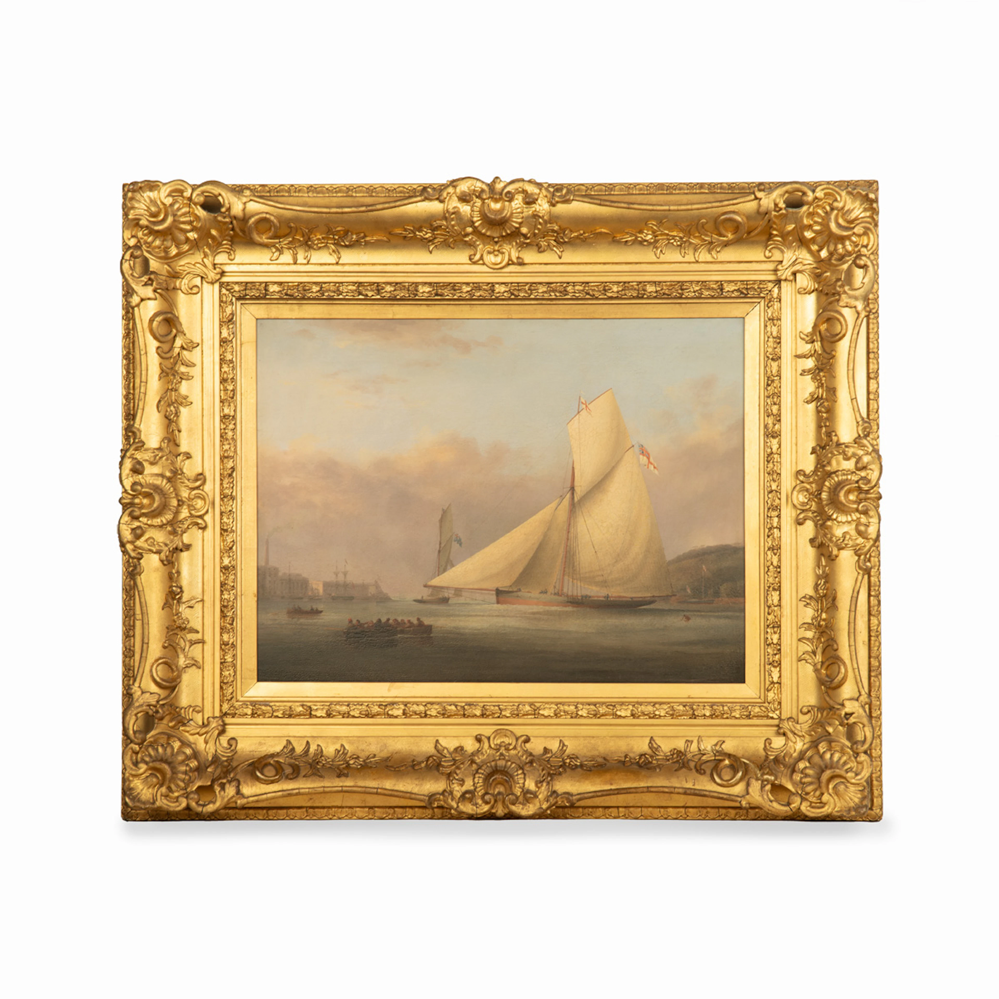 An oil on canvas of William Paget, Marquess of Anglesey’s yacht Pearl