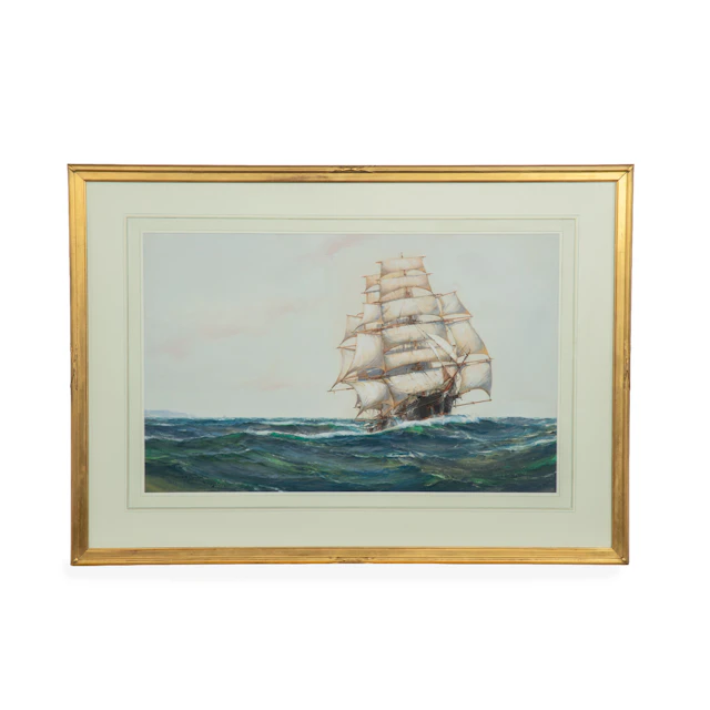 A Pair of Montague Dawson Watercolours of the Cashmere and the Hotspur