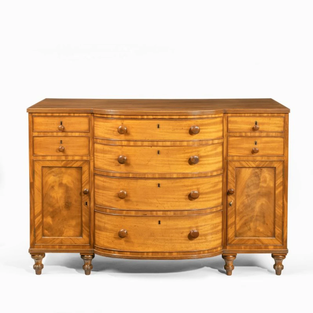 A late Regency mahogany side cabinet