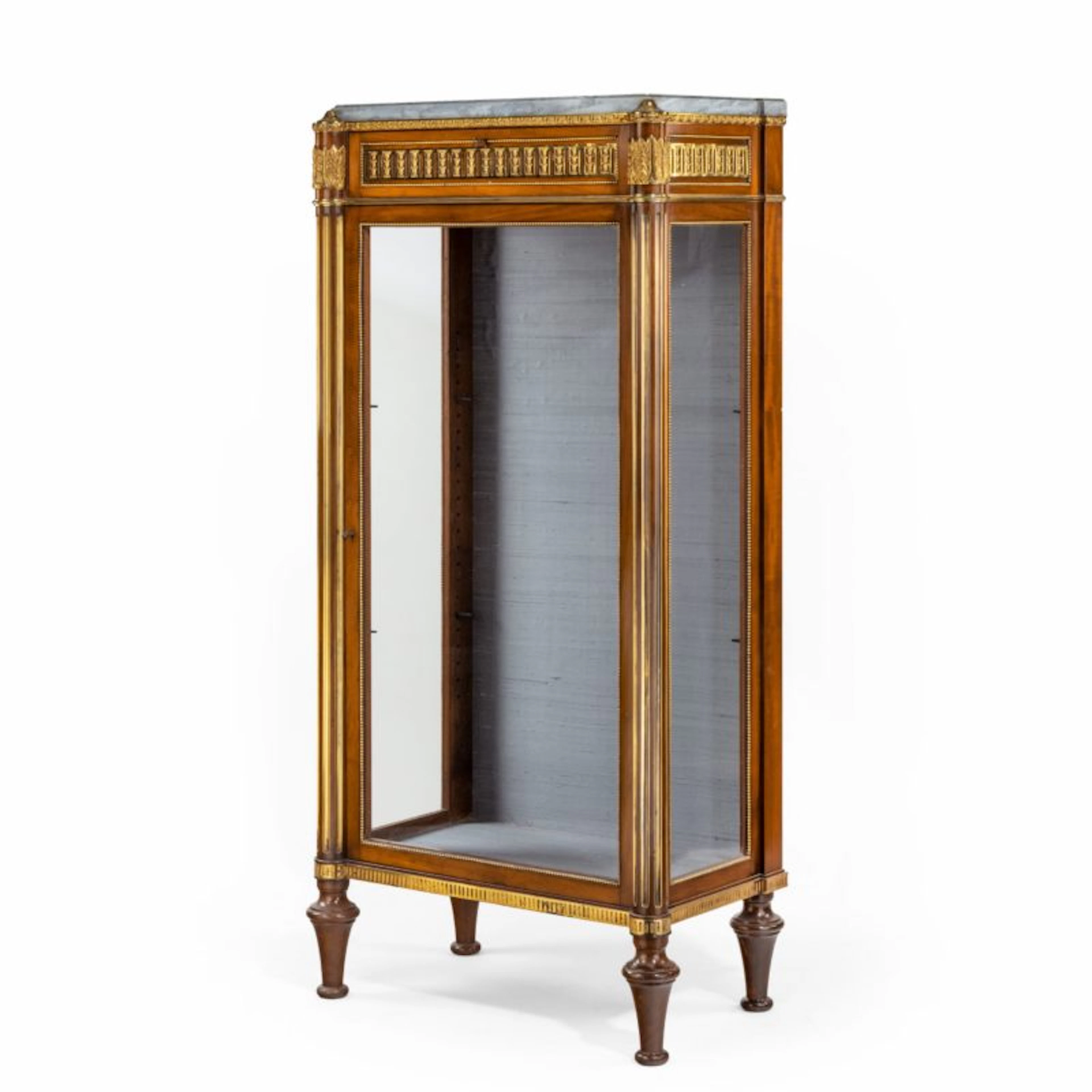 Victorian single door mahogany cabinet in the French taste