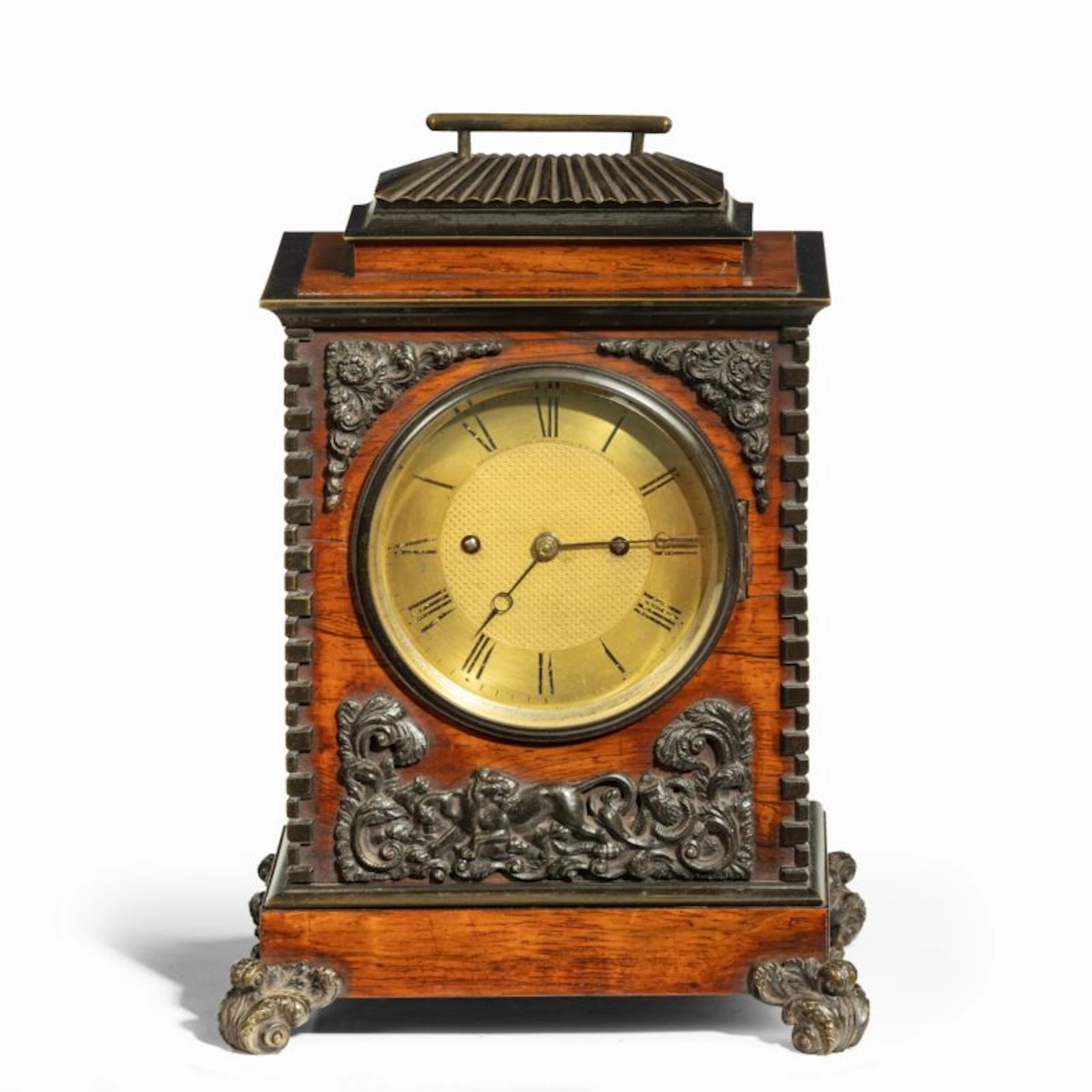 A William IV rosewood and bronze bracket clock by Frodsham 185 & Baker