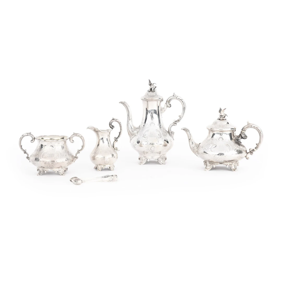Victorian Silver tea and coffee set, presented to Francis Pettit-Smith