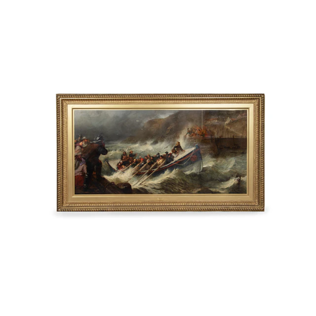 The Return, Saved from the Wreck by Thomas Brooks, Exhibited at the