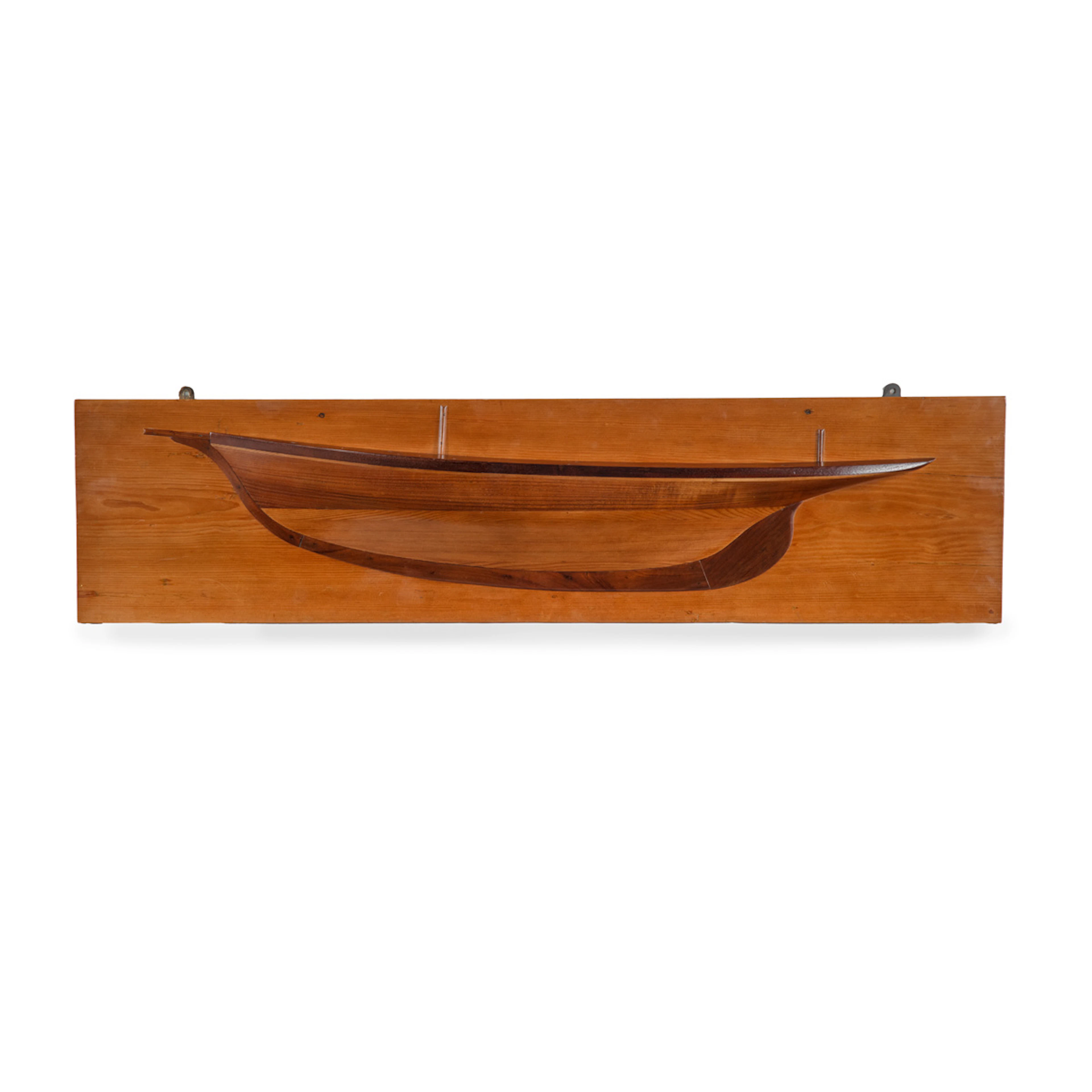 A 19th Century Yawl or Ketch Half Hull Model or Block Constructed