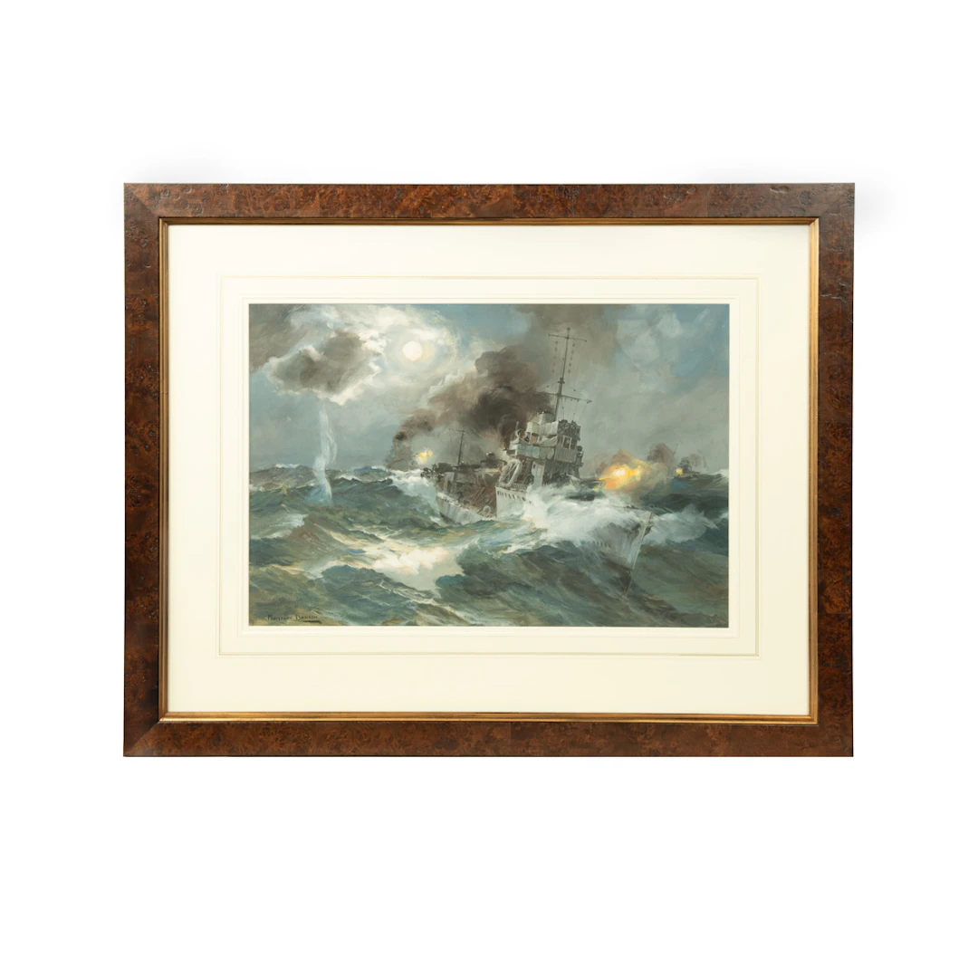 Montague Dawson: A Moonlight Scrap