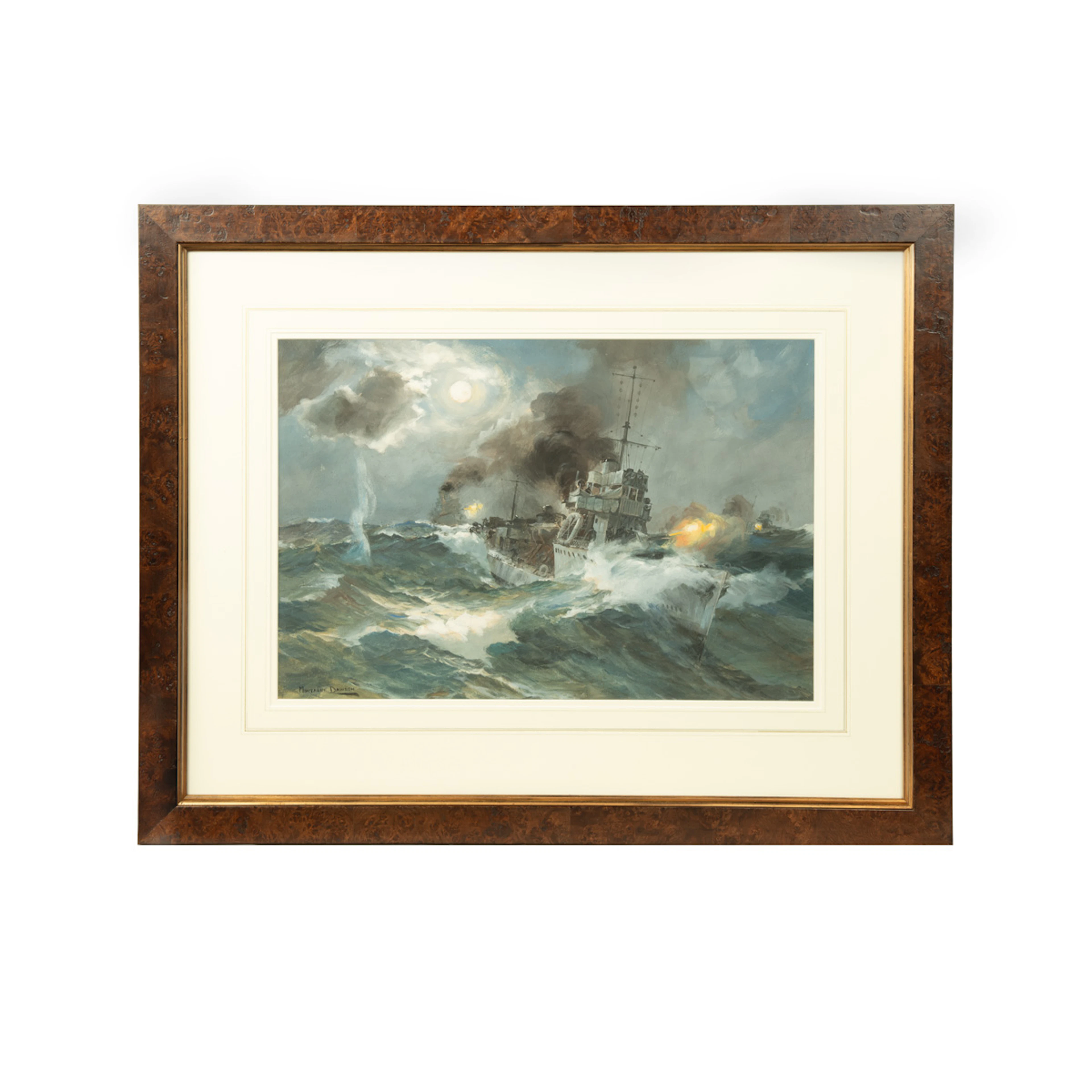 Montague Dawson: A Moonlight Scrap