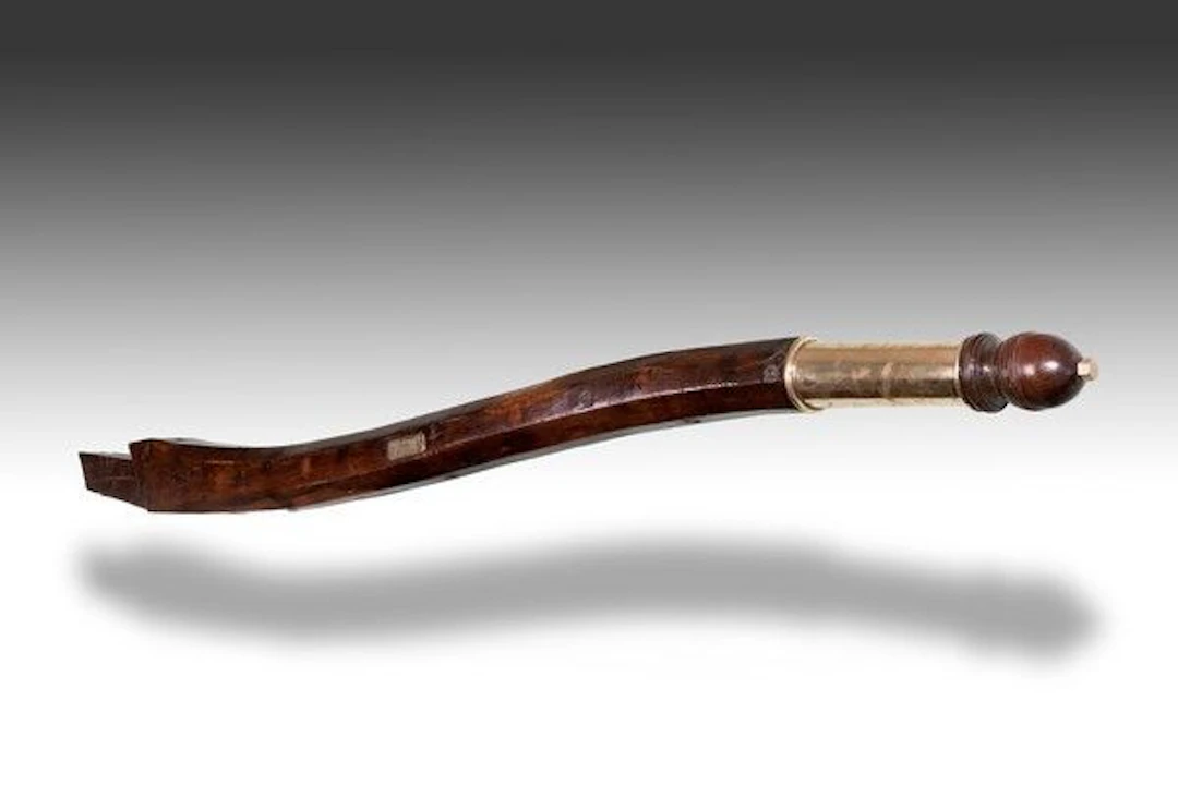 A large elm tiller from the Brixam fishing trawler ‘Provident’