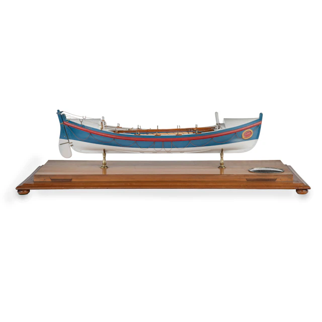 A very fine model of a lifeboat presented to F.J. Blake Esq in 1873