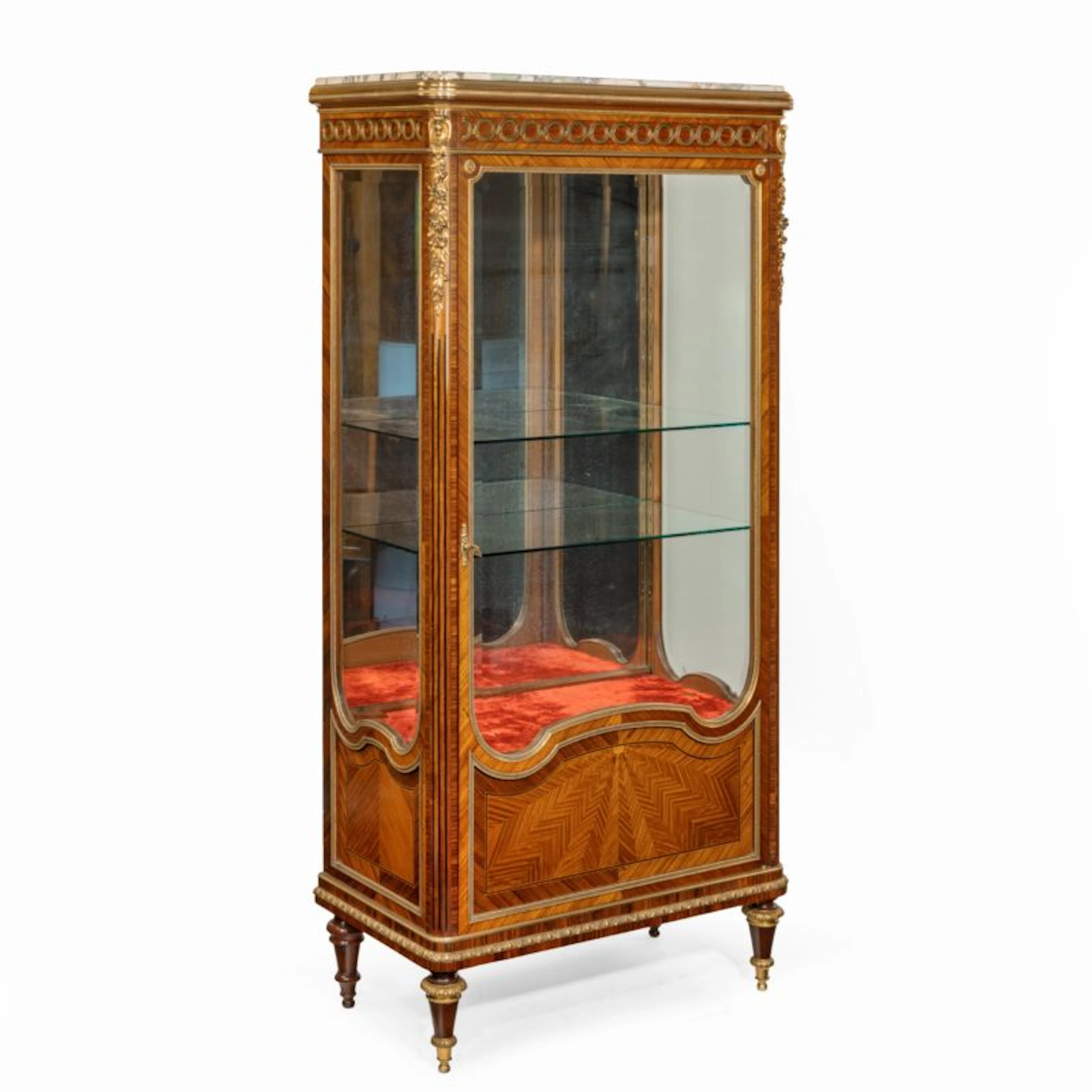 A kingwood display cabinet by Haentges Frères