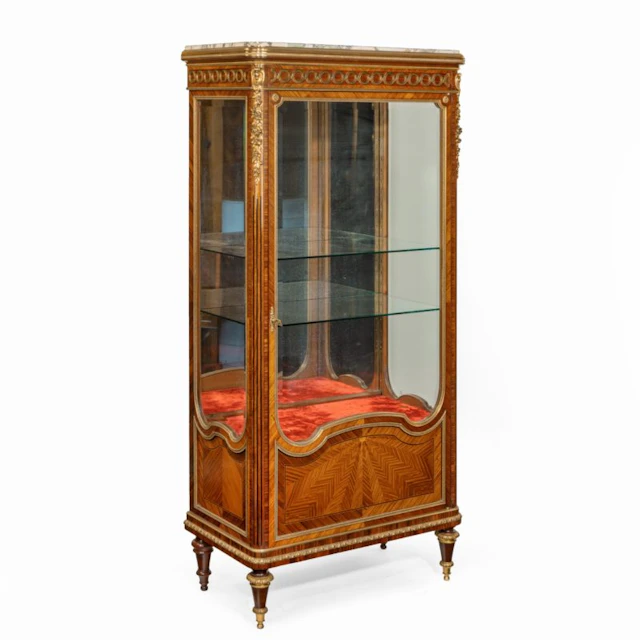 A kingwood display cabinet by Haentges Frères