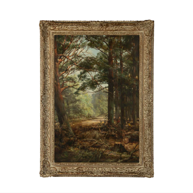 ‘The Forest Road, Boldrewood, Hampshire’ by Montague Dawson
