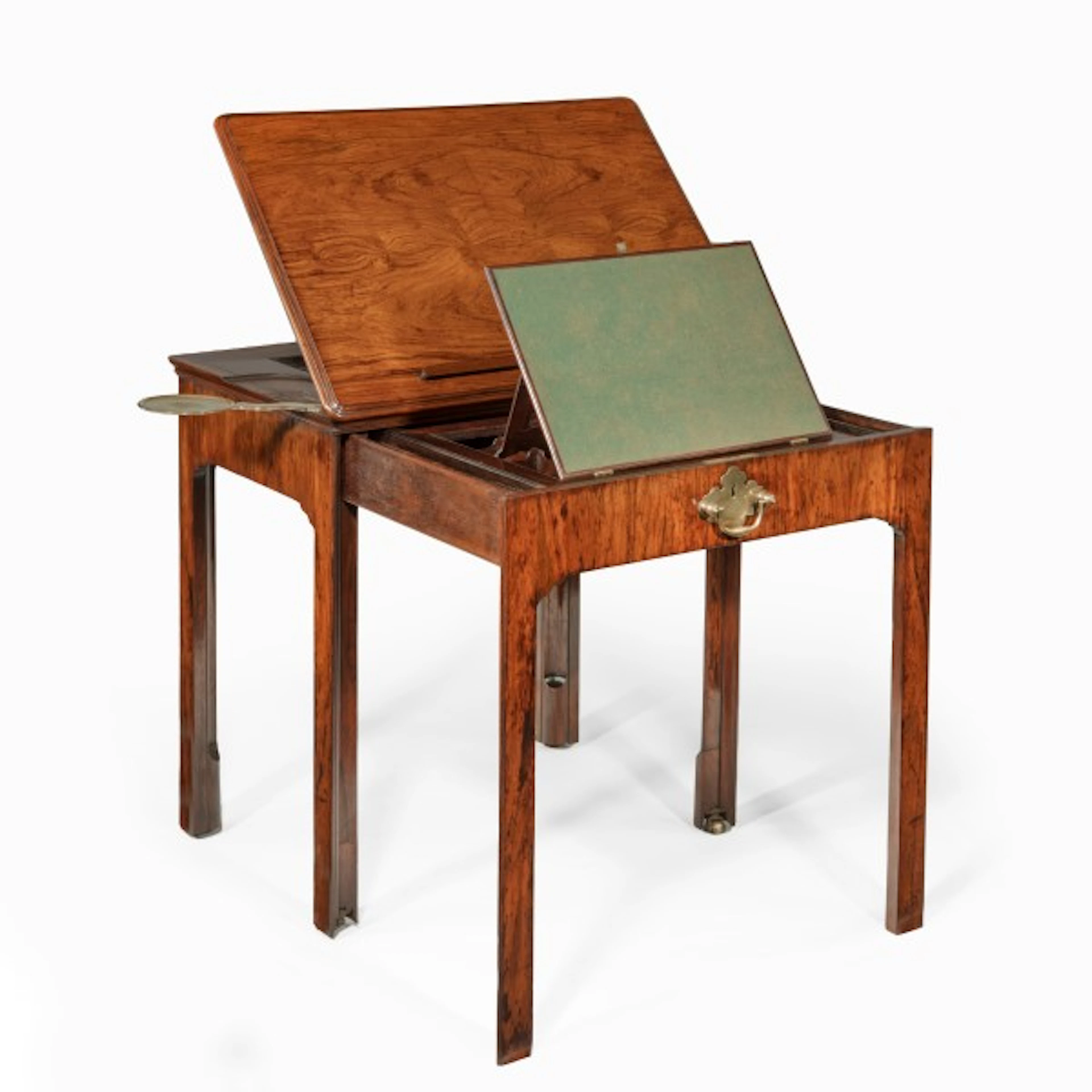 An Anglo-Chinese padouk metamorphic architect’s table
