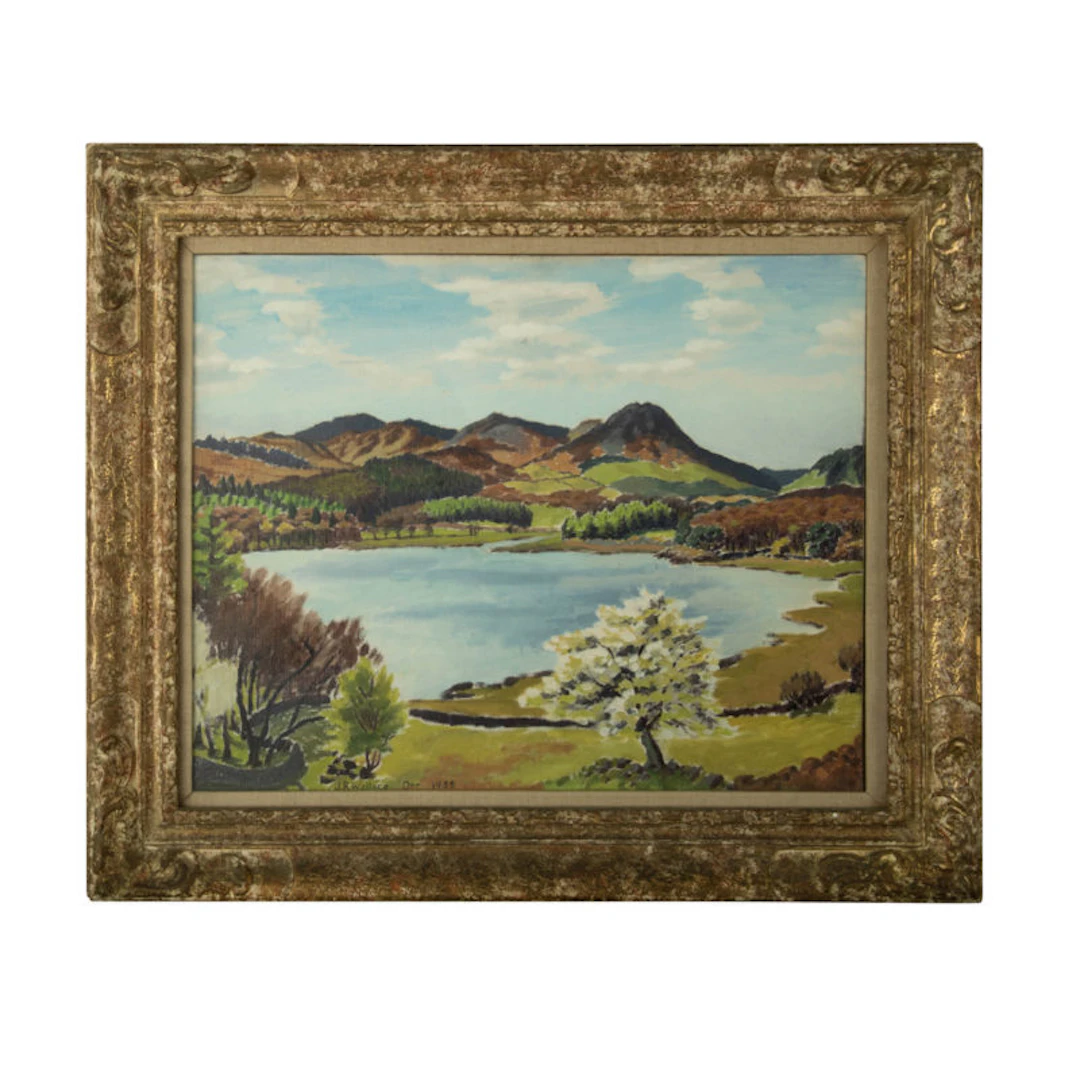 Two landscape oil paintings on canvas by J R Wallace Orr, 1938